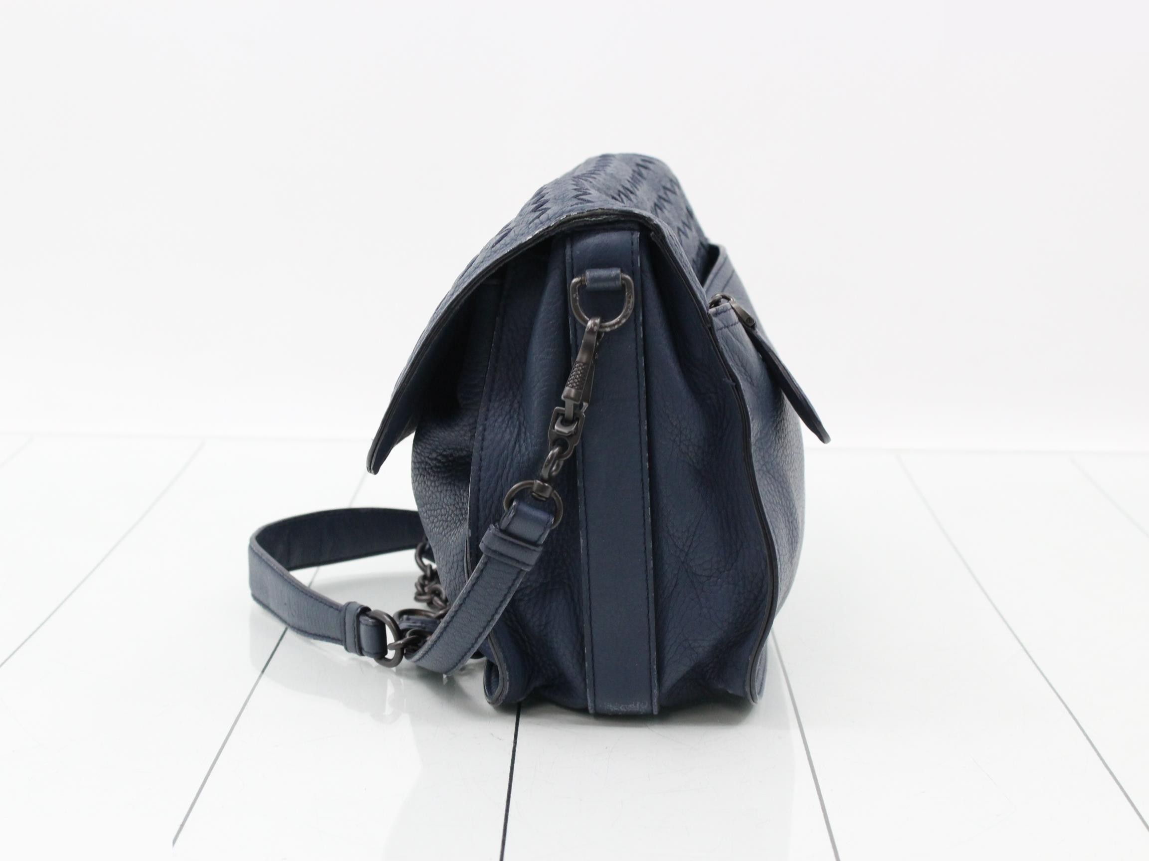 Intrecciato Chain Shoulder Bag — view 3