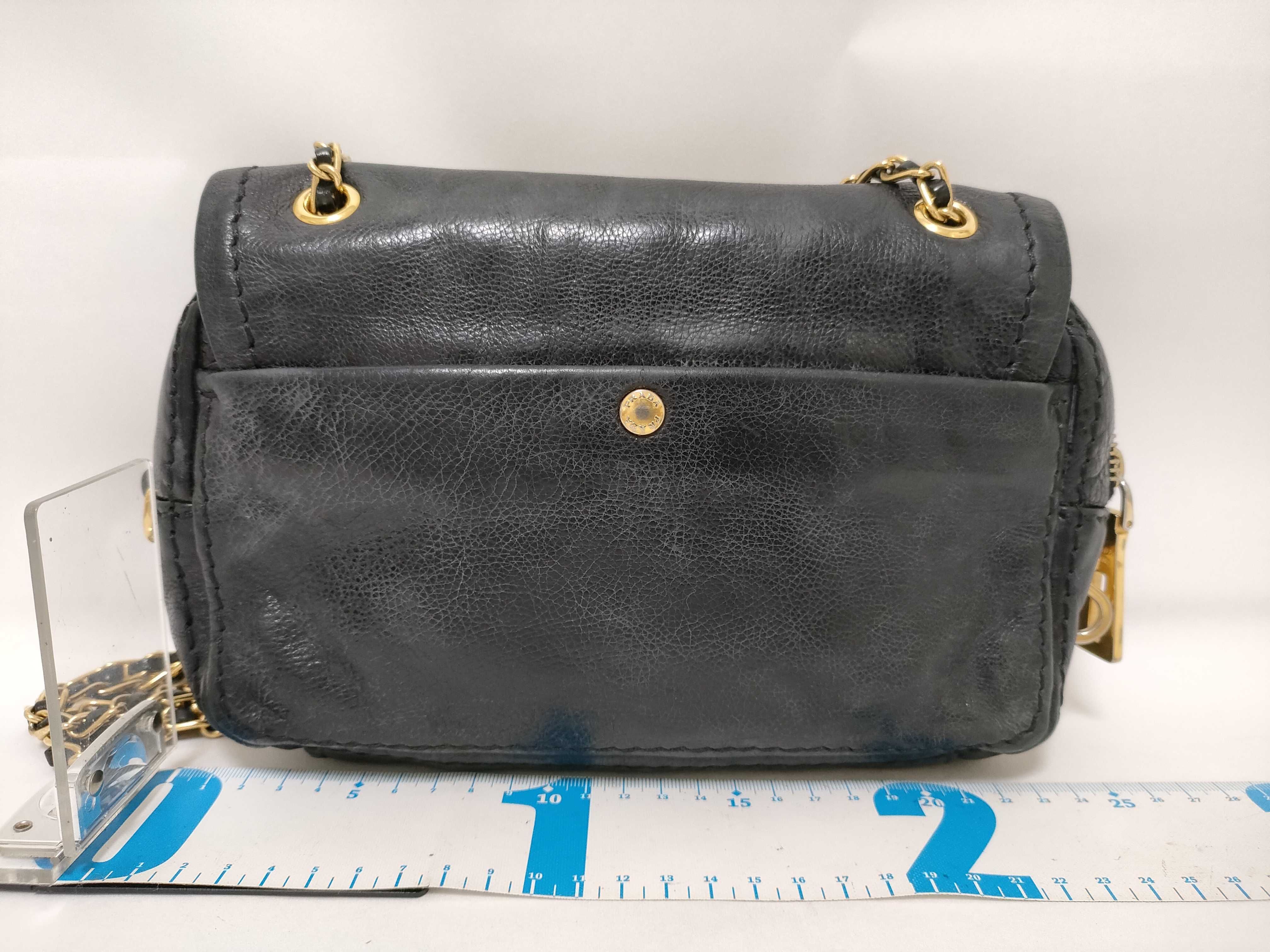 All Leather Chain One Shoulder Bag — view 2