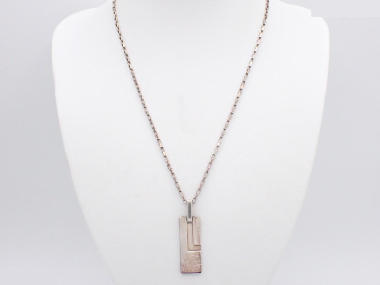 G-mark necklace, chain approximately 50cm, 925/16.4g — view 3