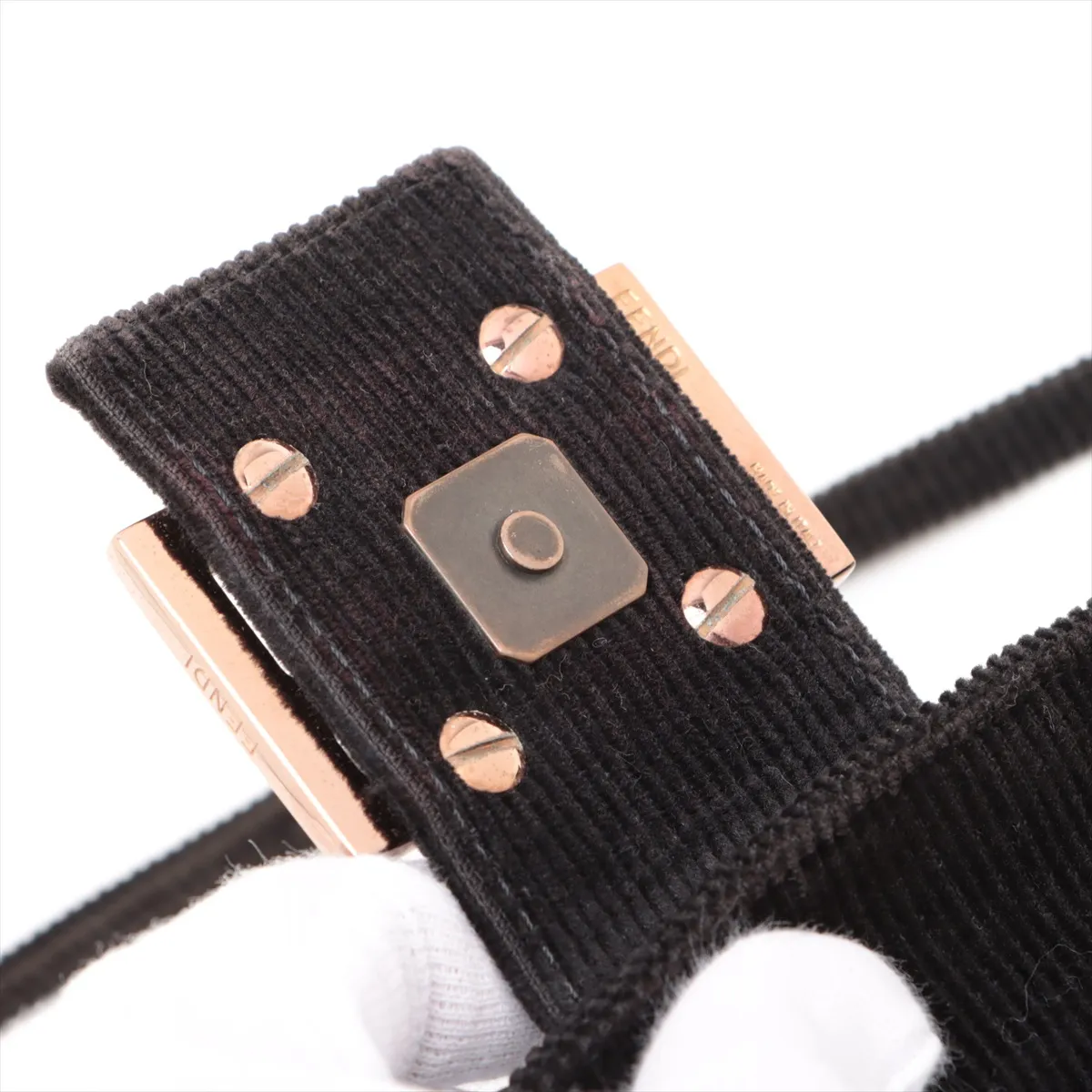 Mamma Bucket Corduroy Shoulder Bag Black — view 15