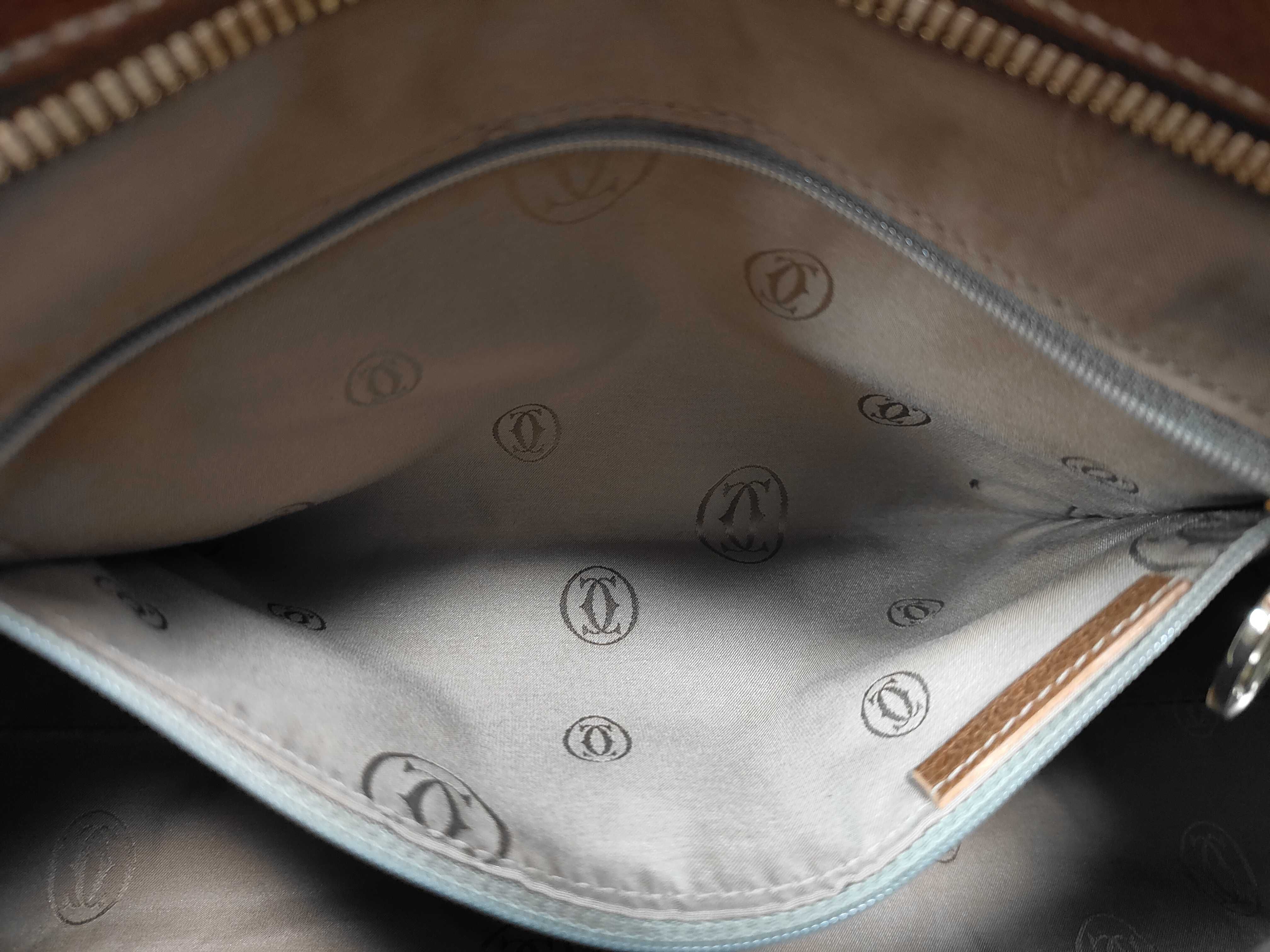 Marcello Leather Handbag, Brown — view 12