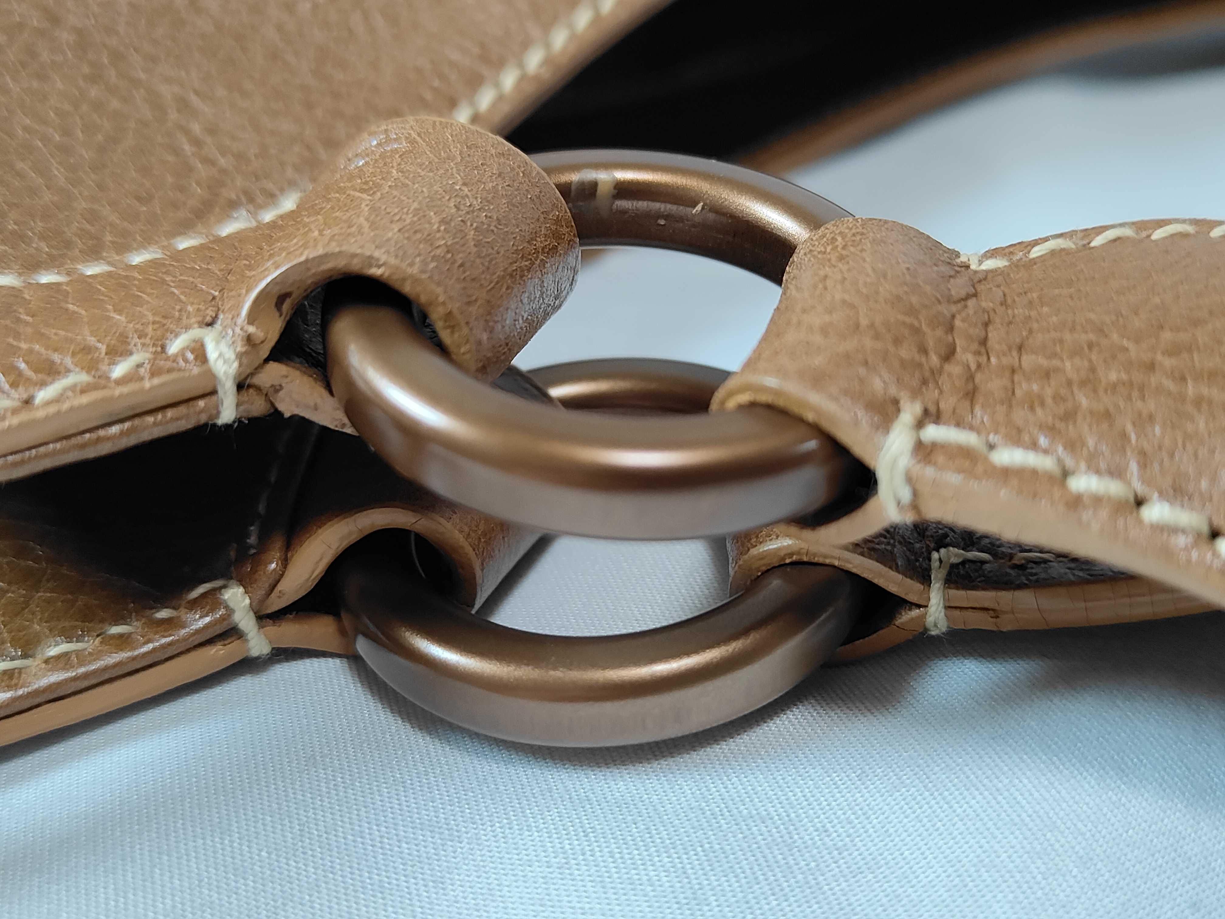 Marcello Leather Handbag, Brown — view 5