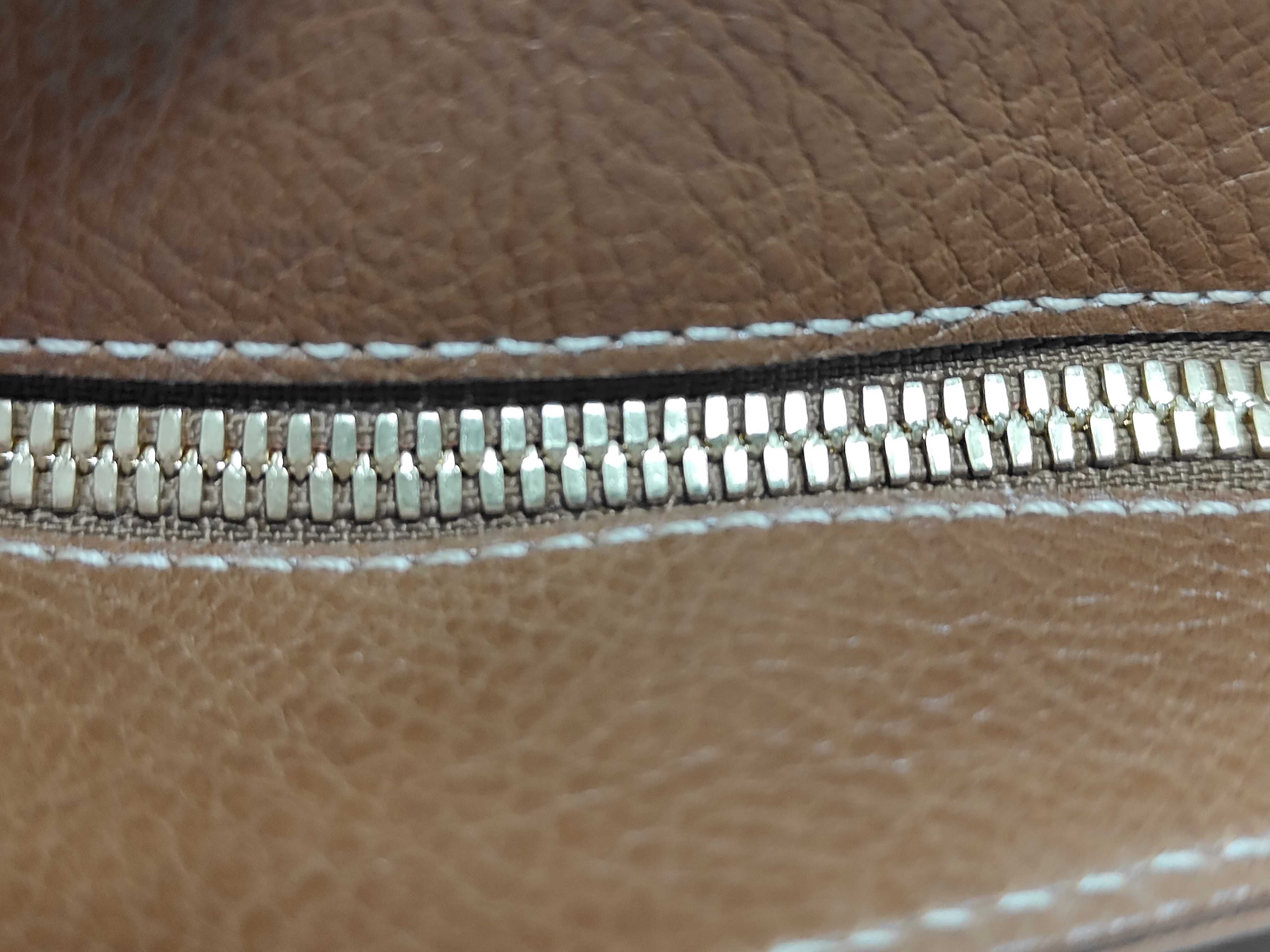 Marcello Leather Handbag, Brown — view 8