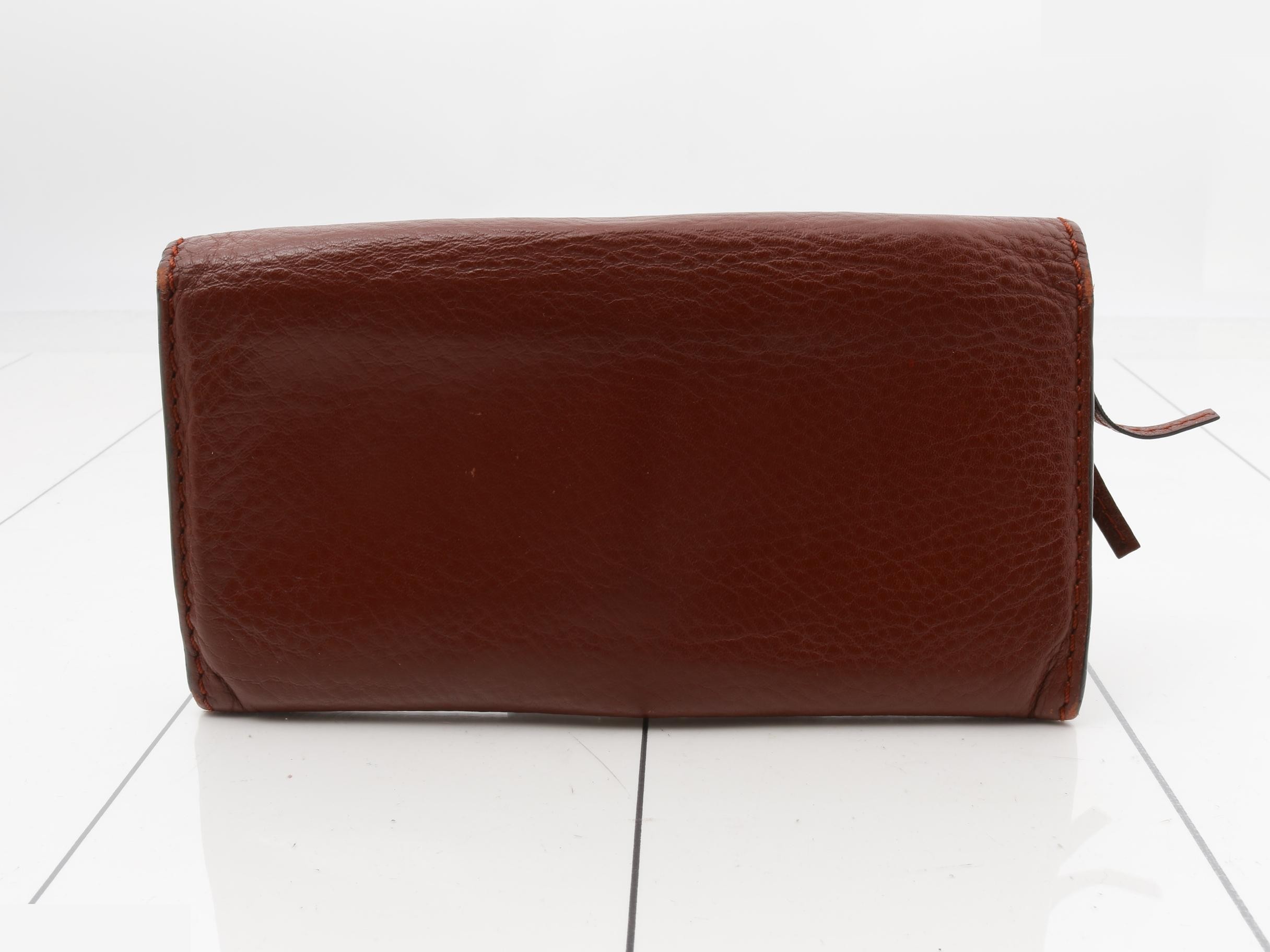 Leather bi-fold long wallet — view 2