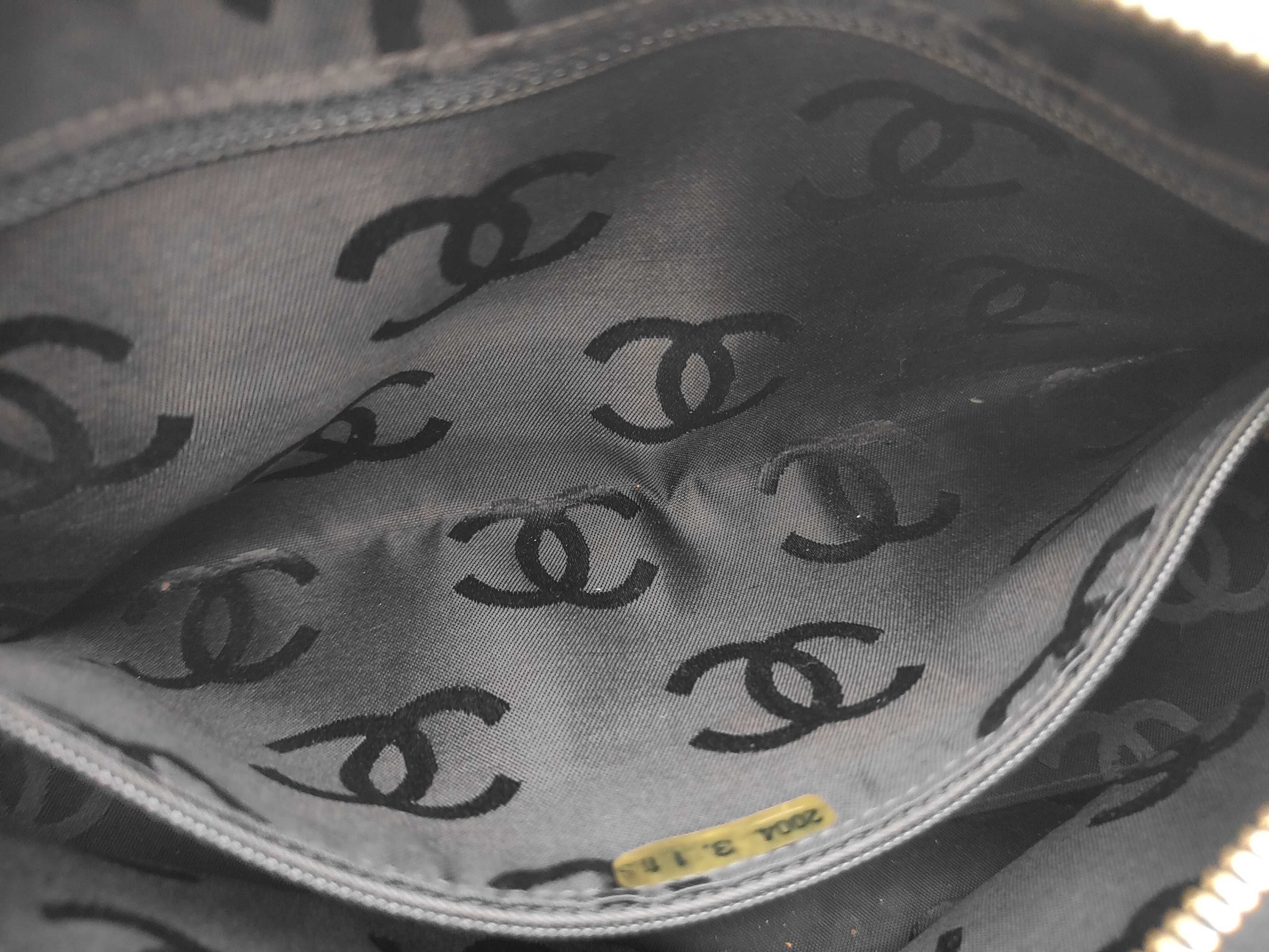 Wild Stitch Lambskin Chain Shoulder Bag, Black with Gold Hardware, 8794984 (Serial Number 8, A20663) — view 9