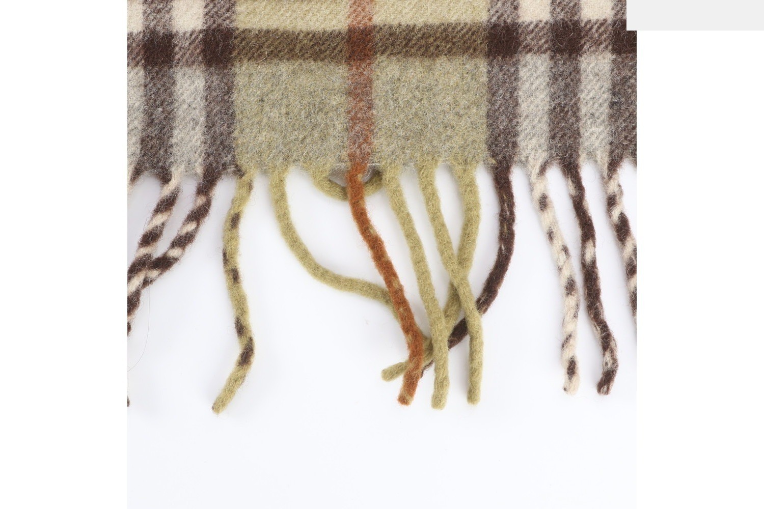 Tag attached, 100% cashmere, Nova Check pattern scarf. — view 4