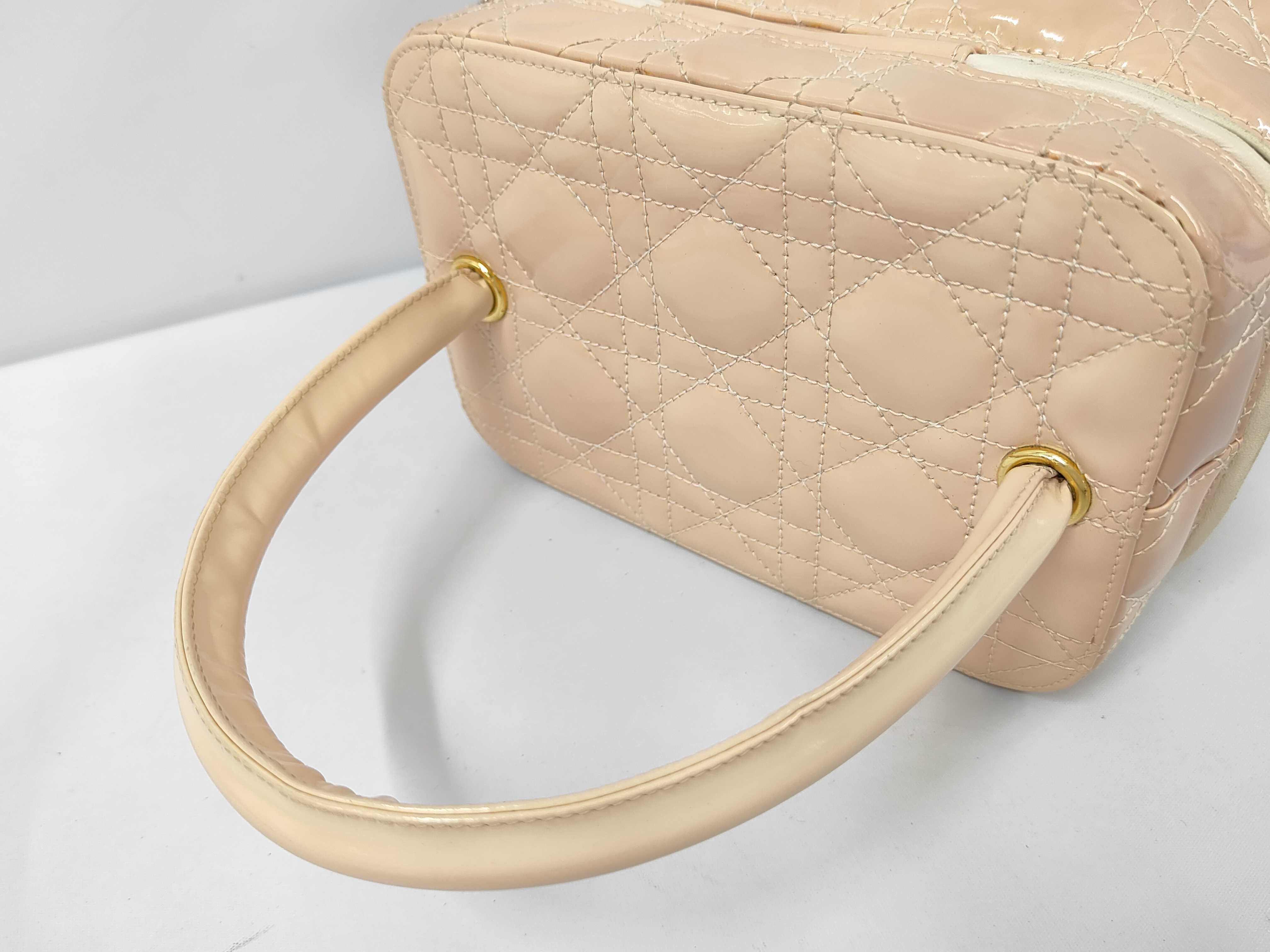 Cannage Vanity Top Handle Vanity Bag with Mirror — view 5