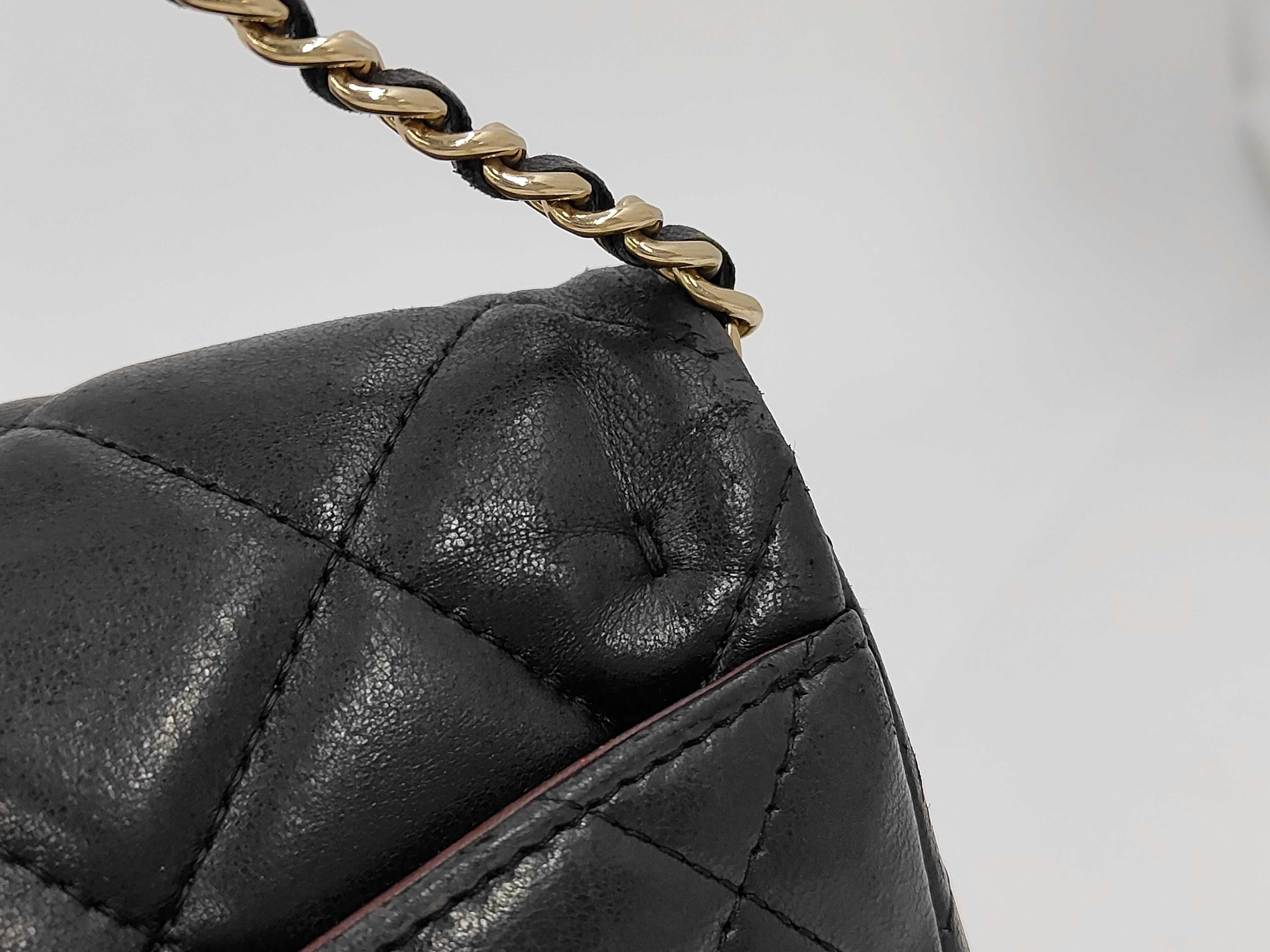 Matelassé Lambskin Chain Shoulder Bag (Serial No. 15) — view 3