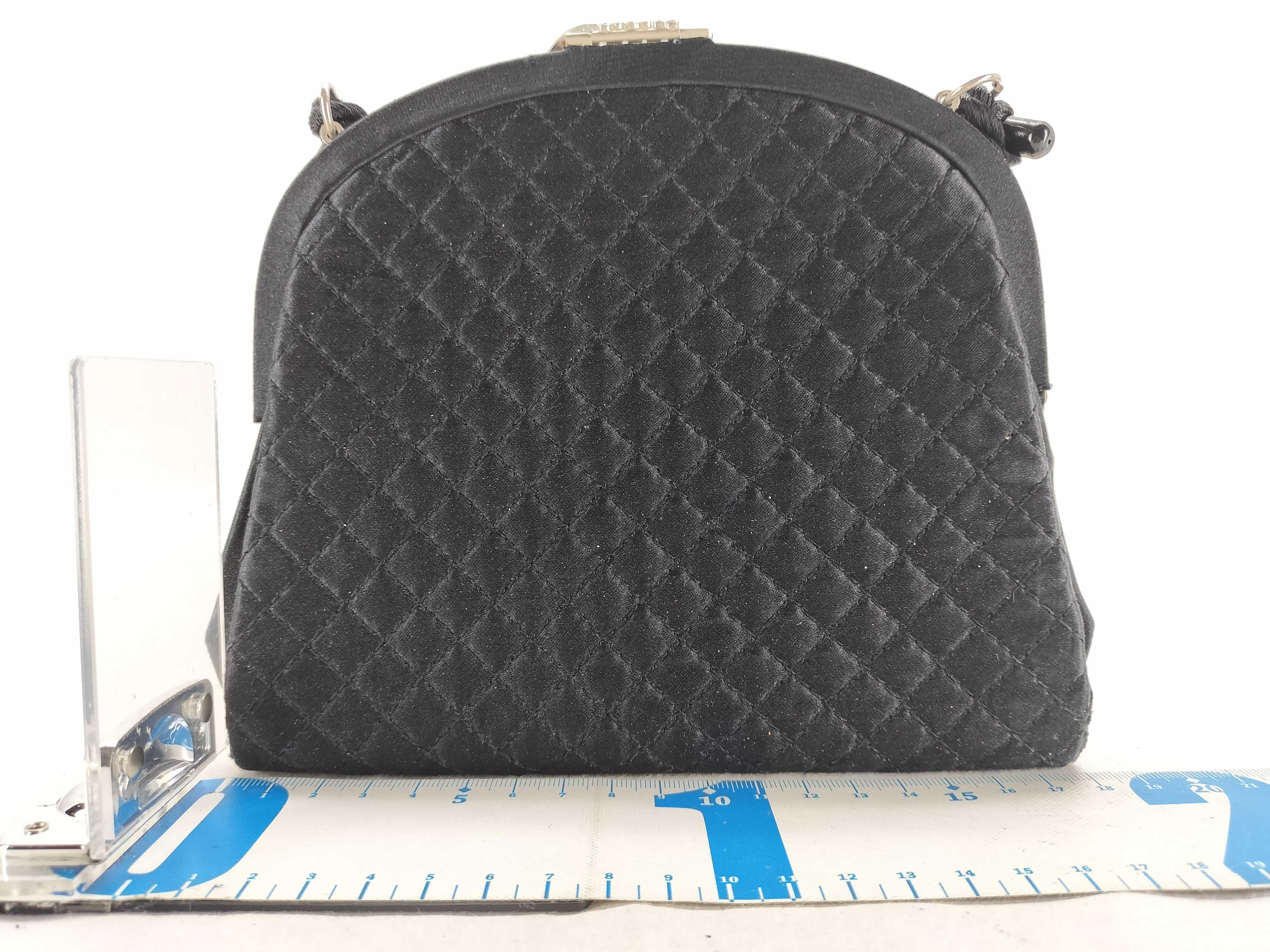 Satin Quilted Clasp Shoulder Bag — view 2