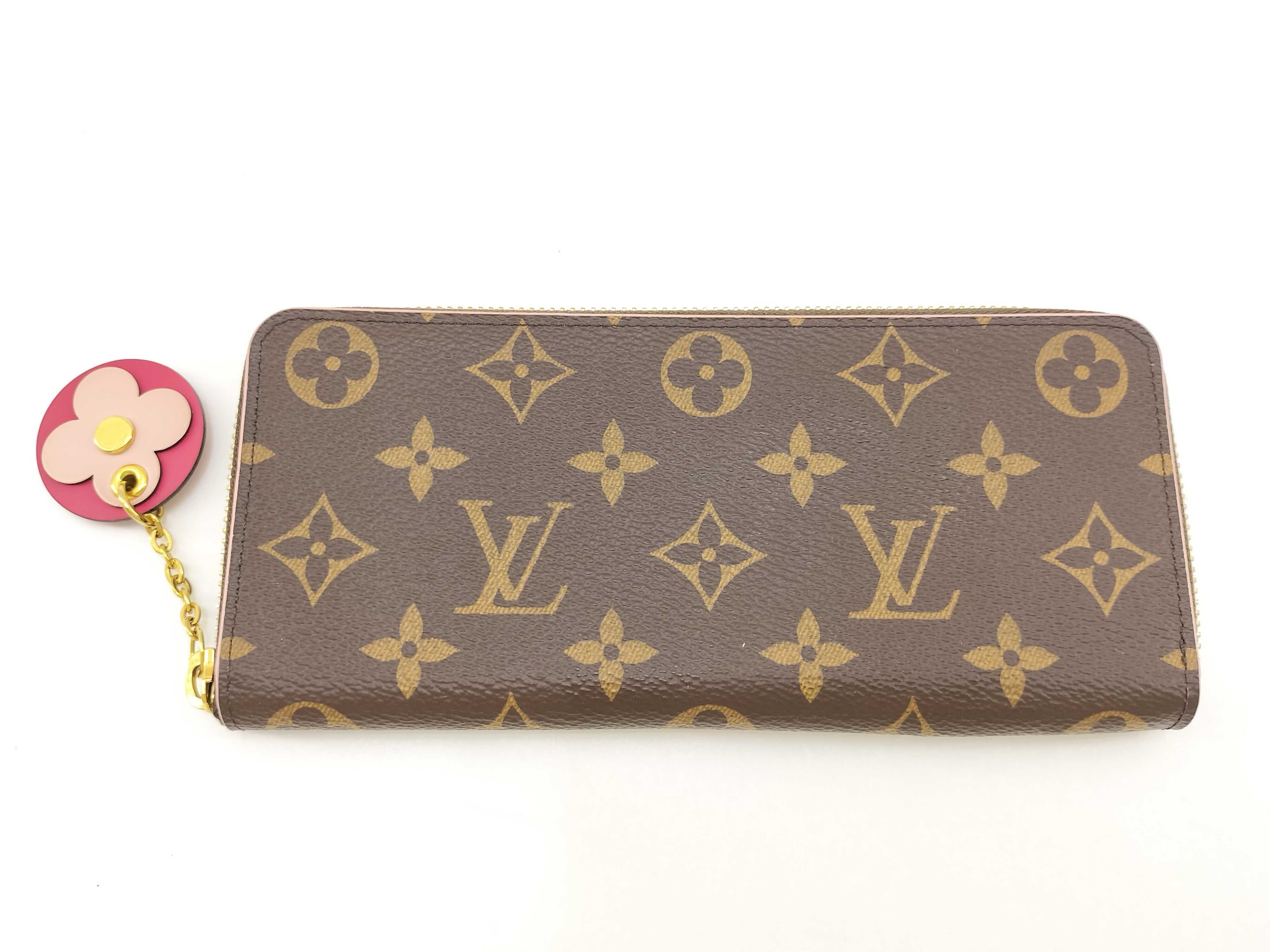 Monogram Portefeuille Clemence Flower Fuchsia Wallet