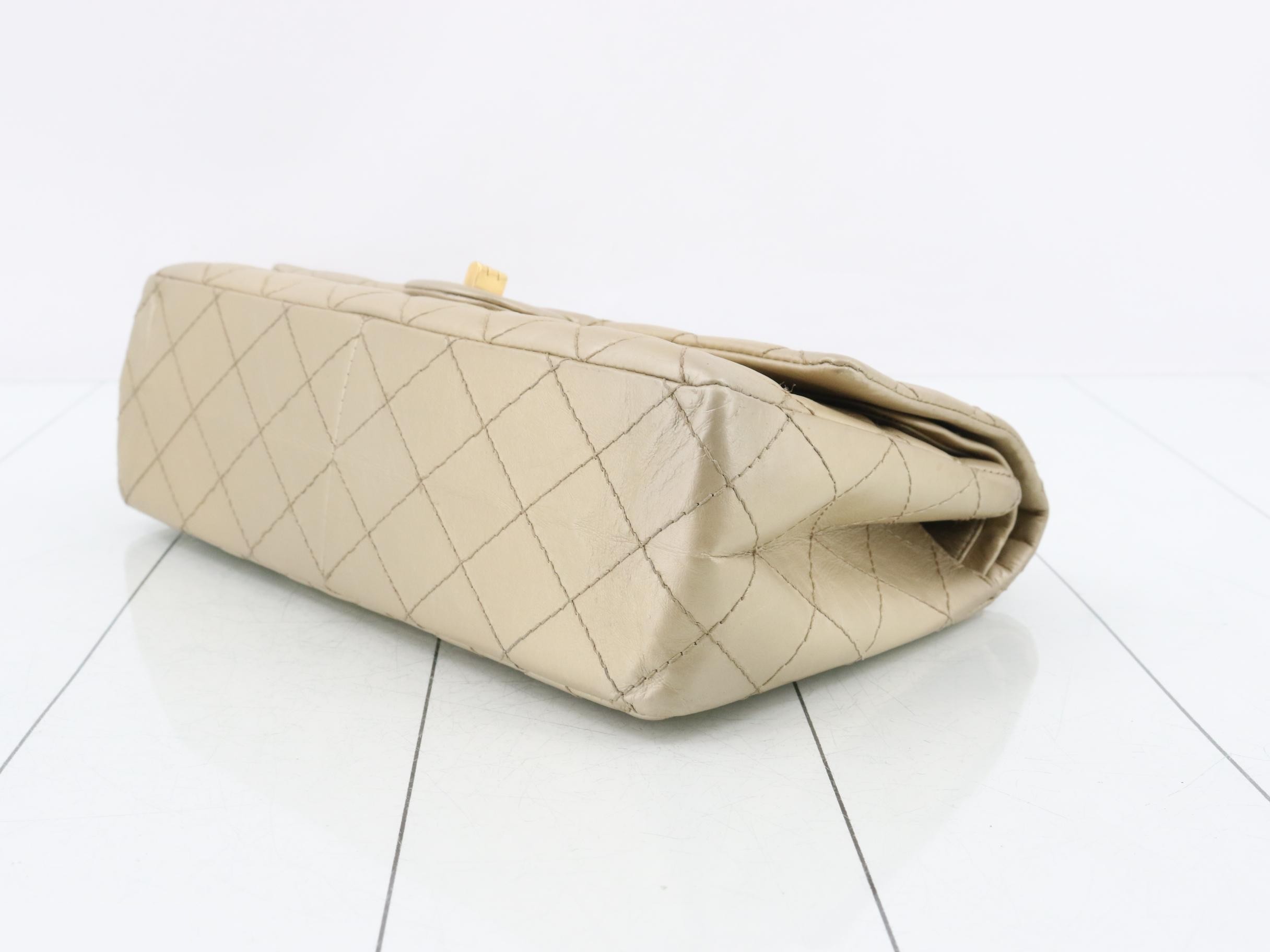 2.55 Leather Double Flap Double Chain Shoulder Bag — view 6