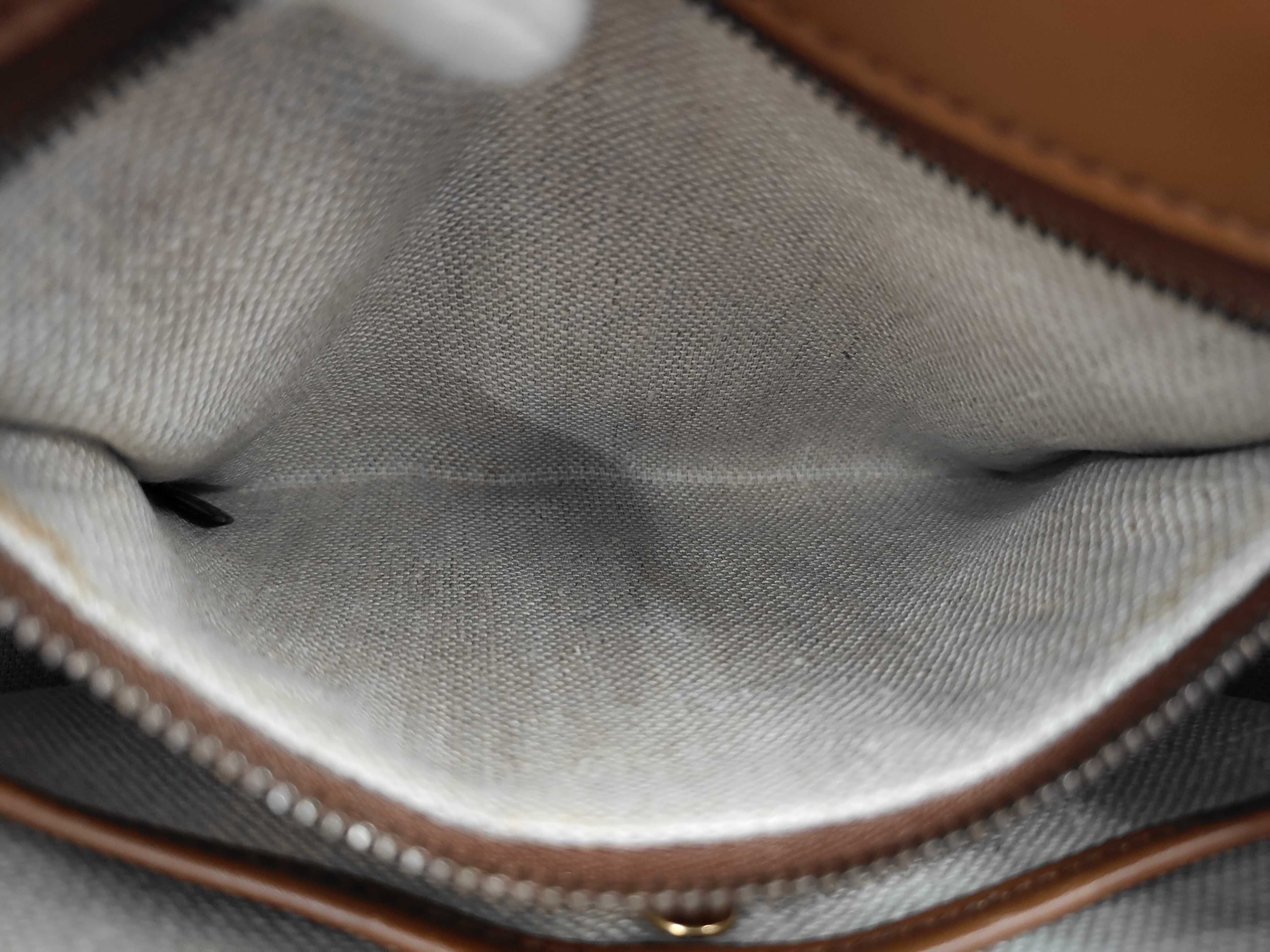 GG Canvas Gucci GG Canvas Horsebit Canvas Leather Shoulder Bag Brown 383848 Shoulder Bag — view 13