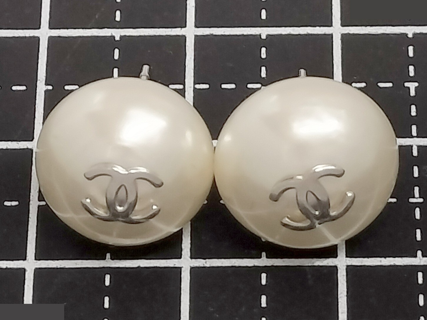 Coco F Pearl Silver Earrings — view 8