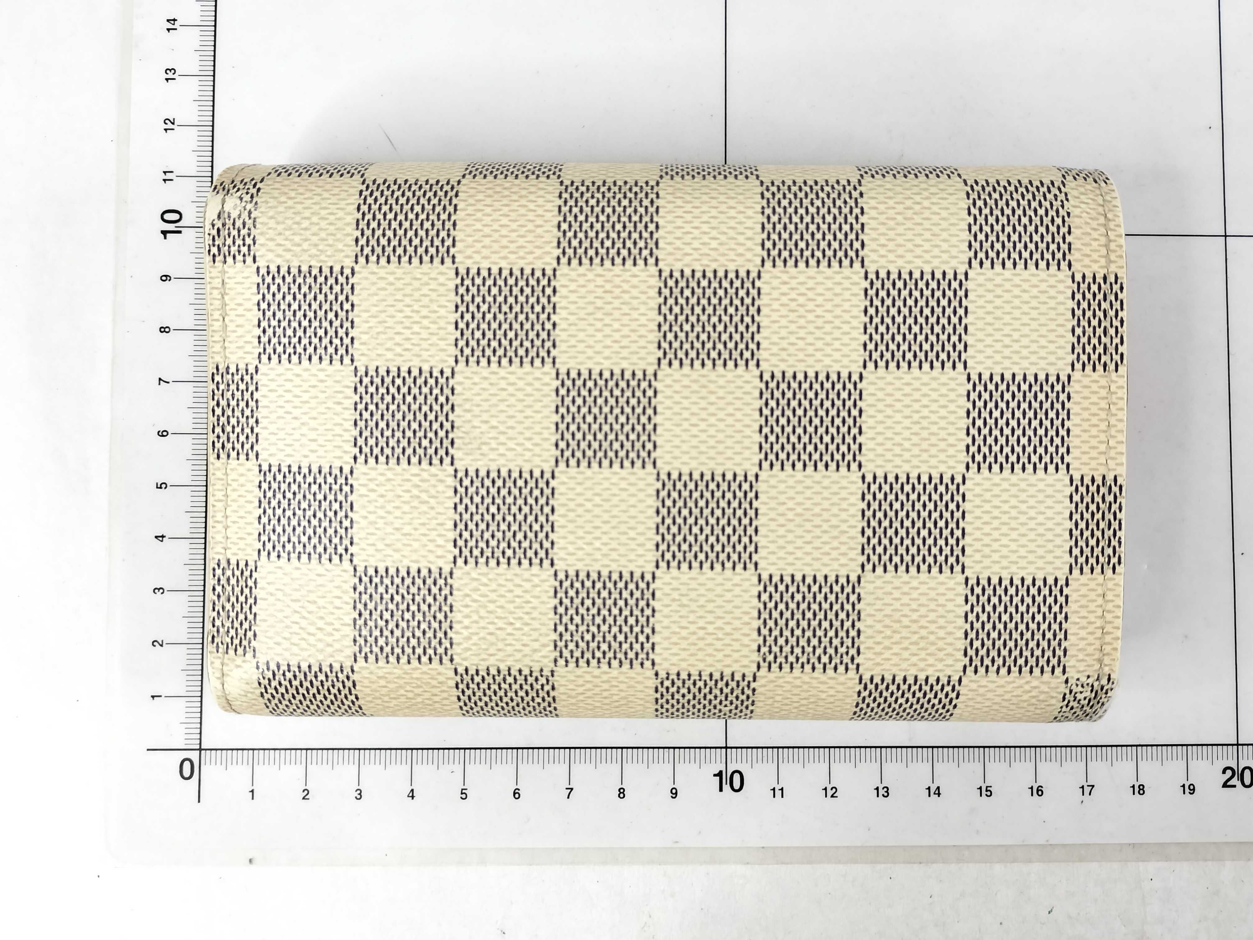 Damier Azur Portefeuille Alexandra wallet with initials — view 2