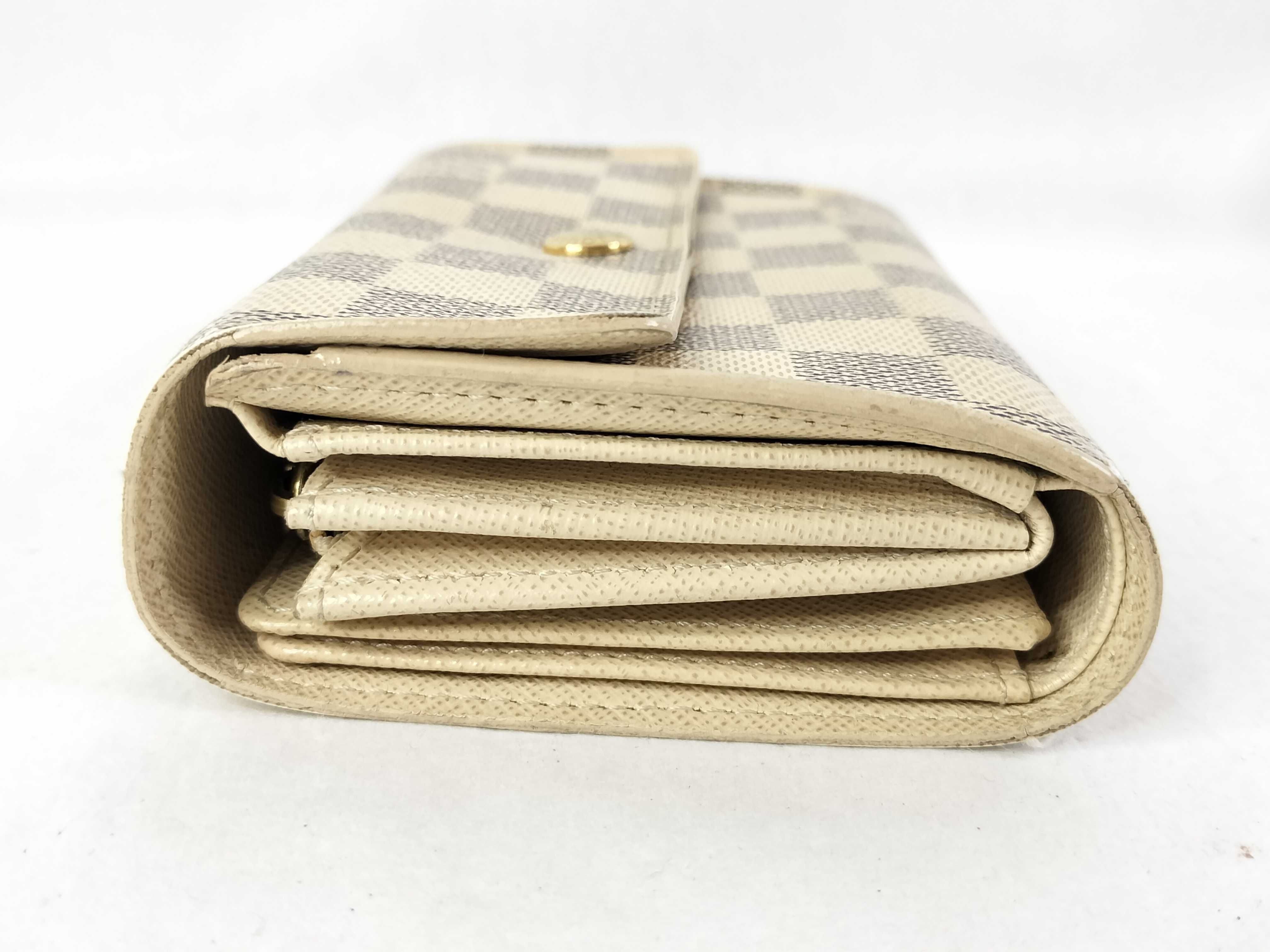 Damier Azur Portefeuille Alexandra wallet with initials — view 7