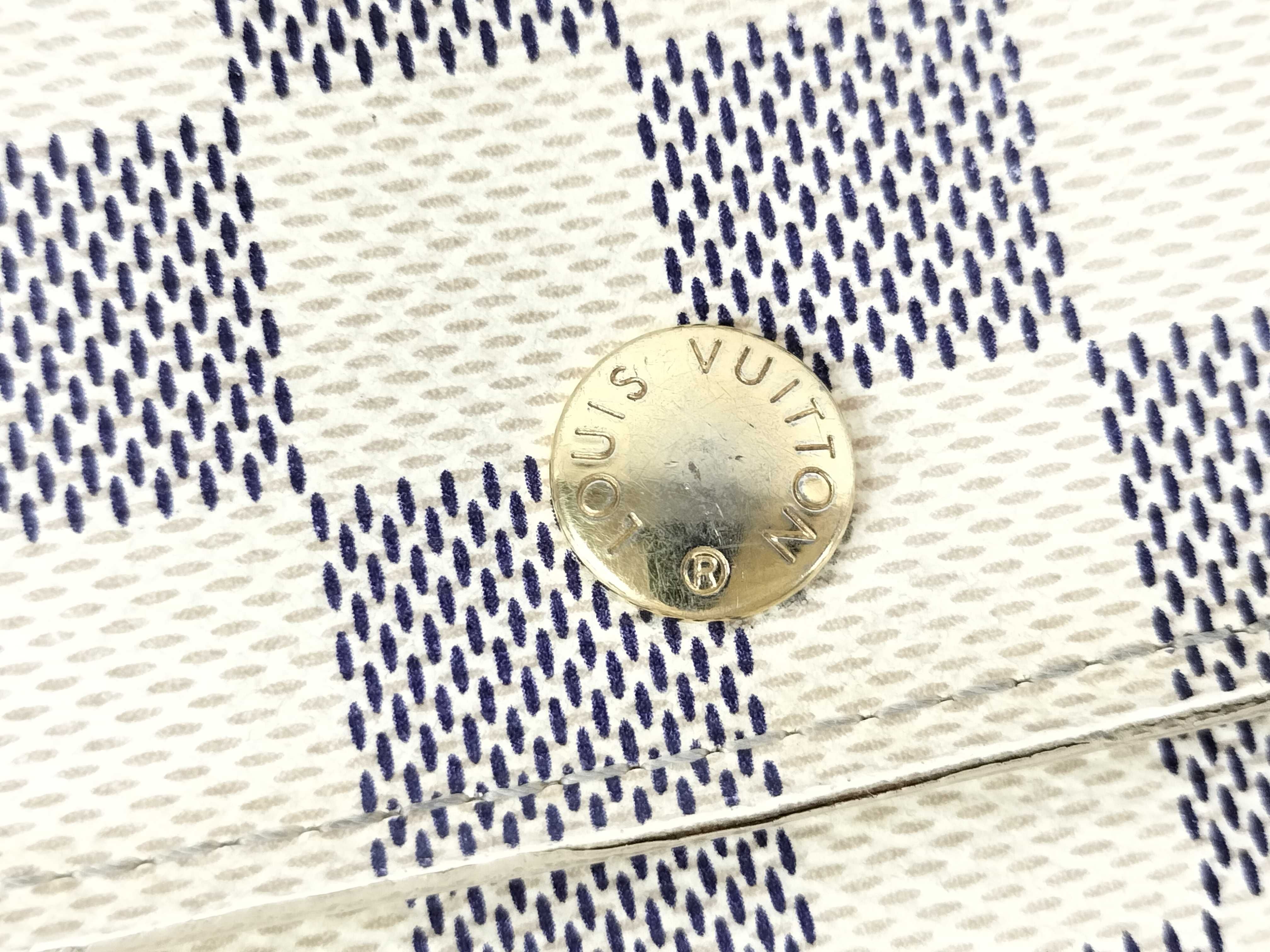 Damier Azur Portefeuille Alexandra wallet with initials — view 8