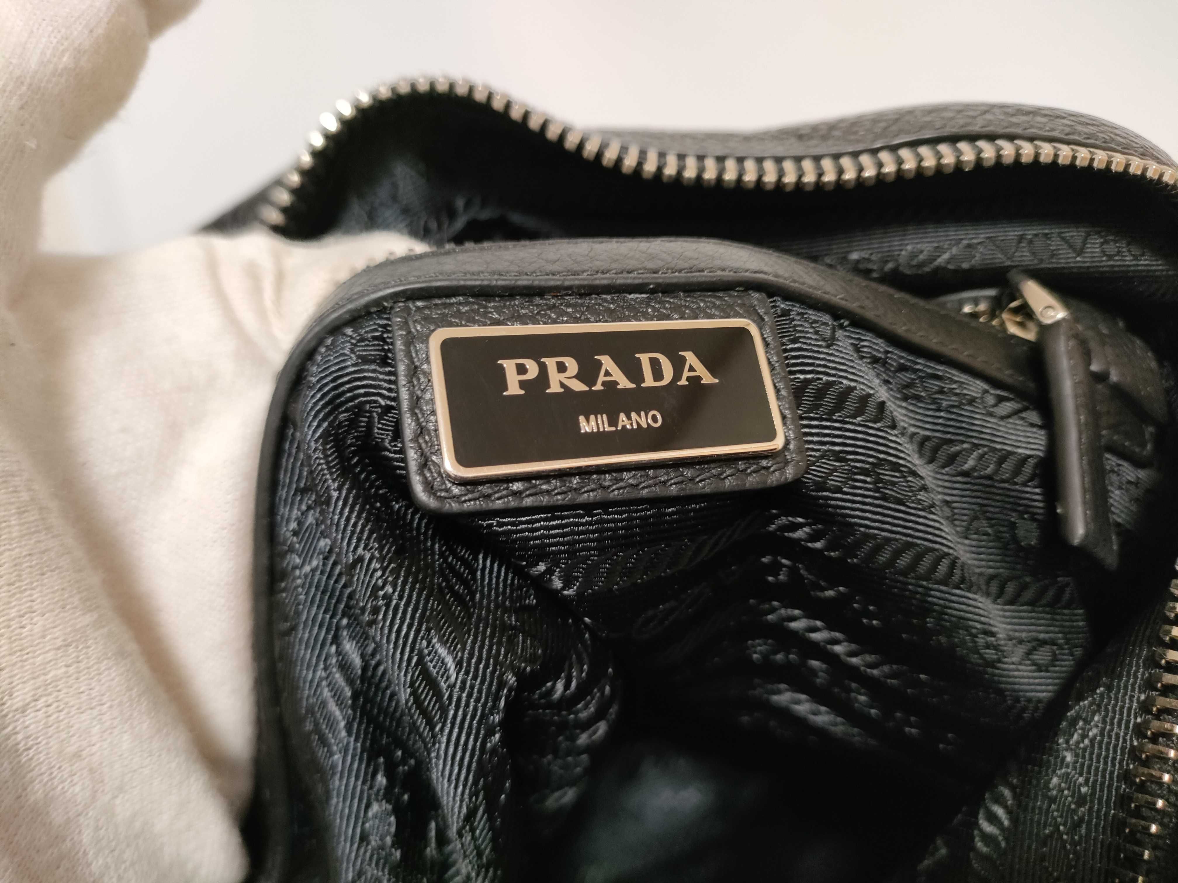 Calfskin Black Shoulder Bag — view 12