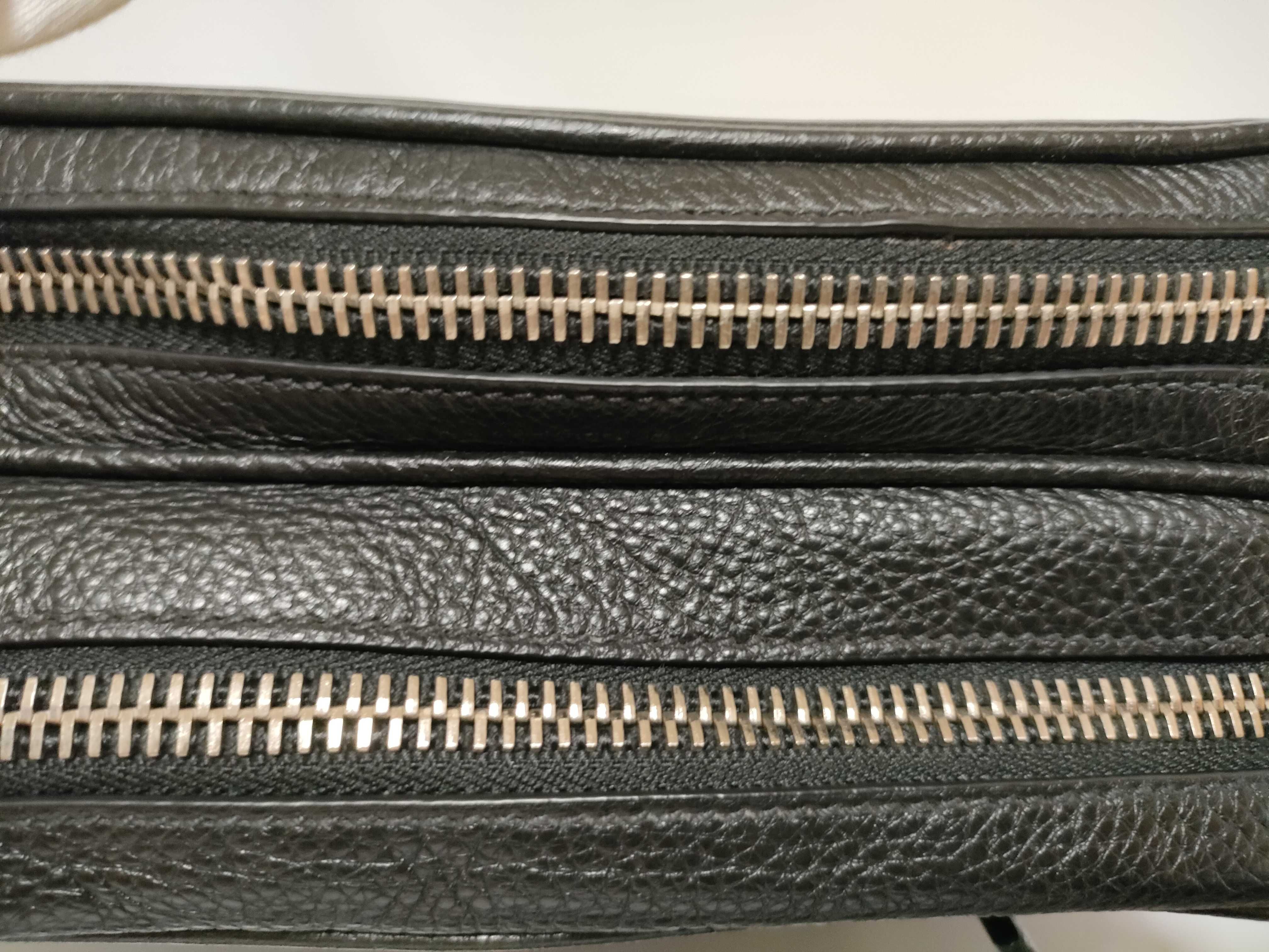 Calfskin Black Shoulder Bag — view 6