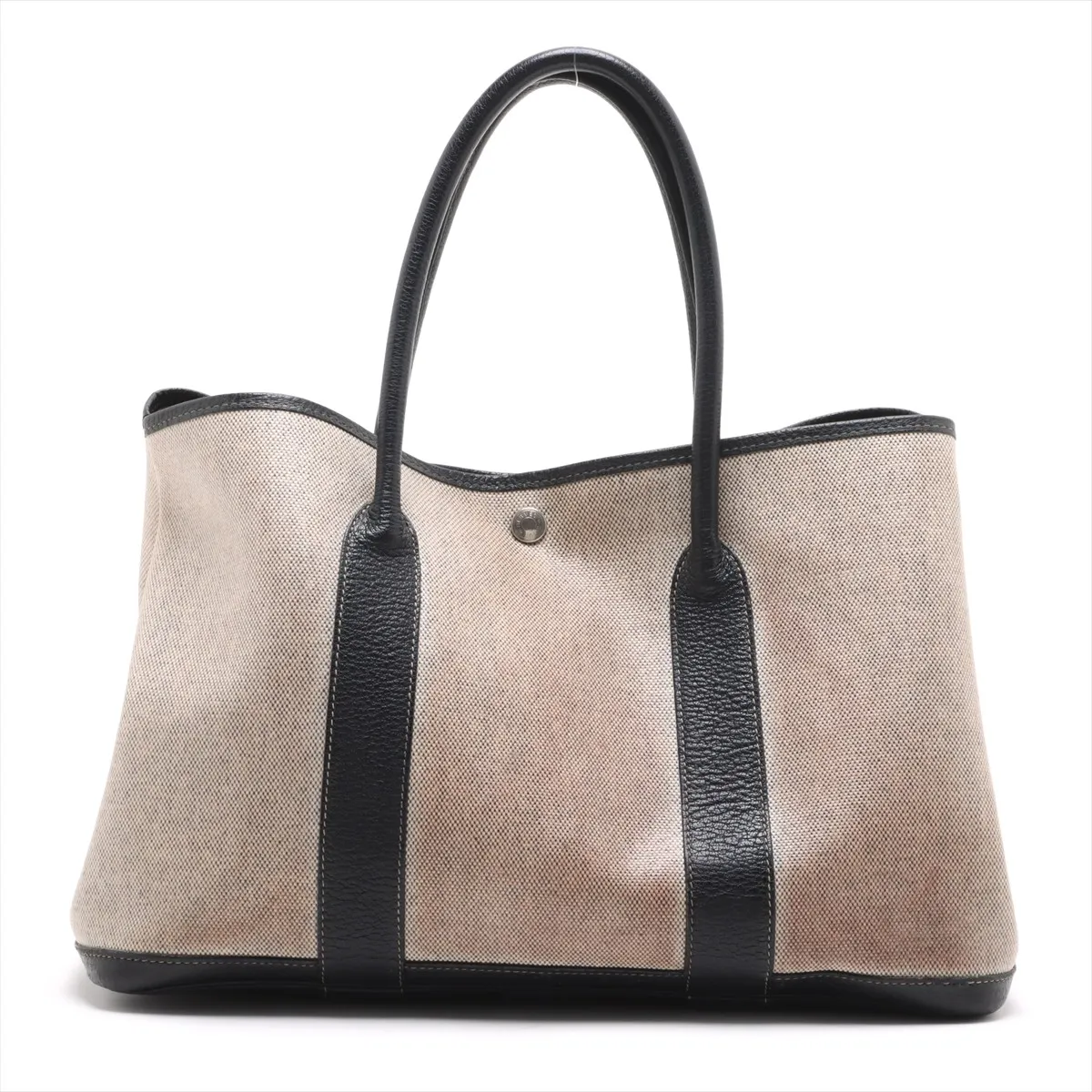 Garden Party 36 PM Toile H x Buffle Beige x Black Silver Hardware F: 2002 — view 2