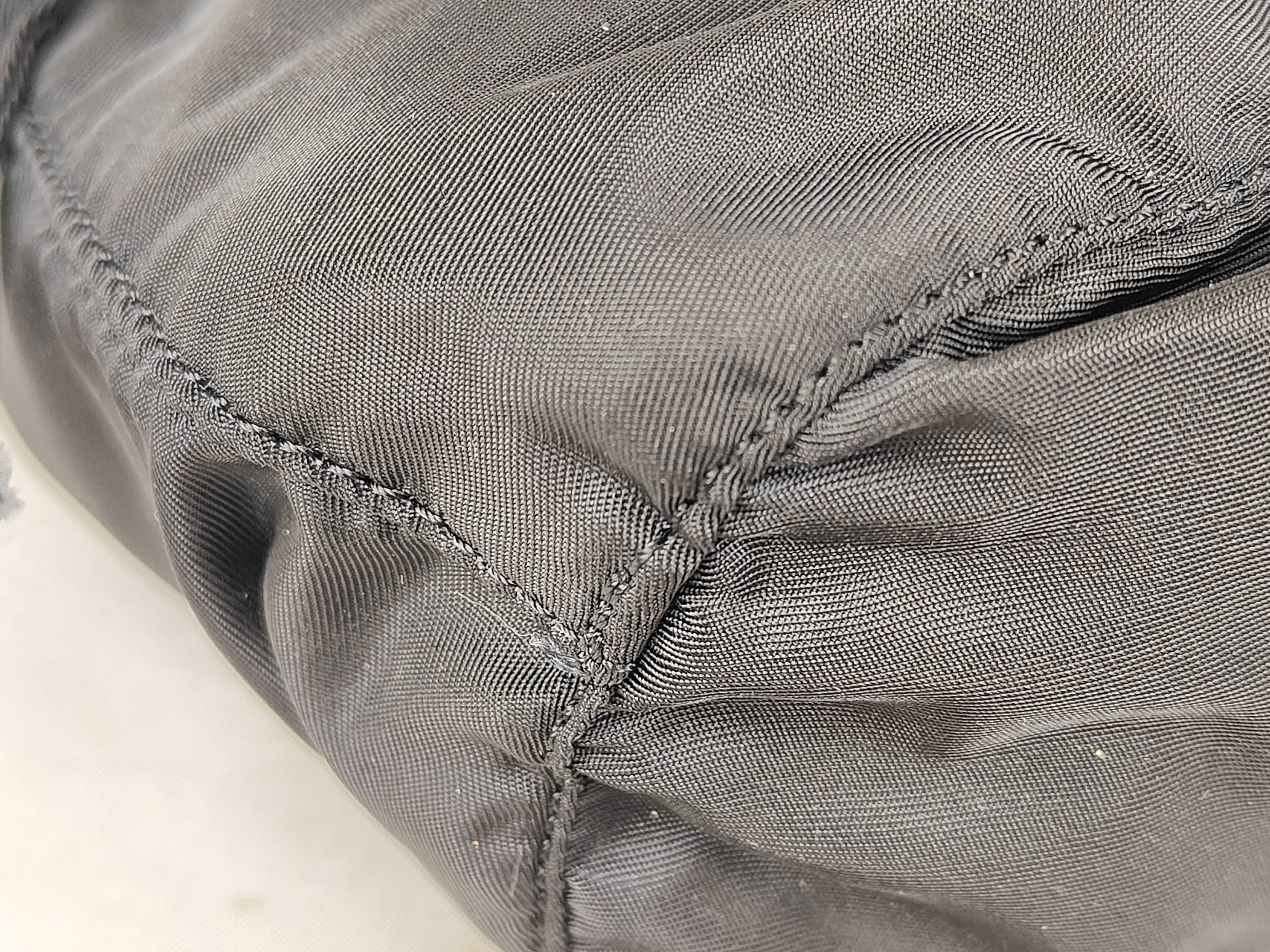 Nylon Drawstring Pouch, Black — view 4