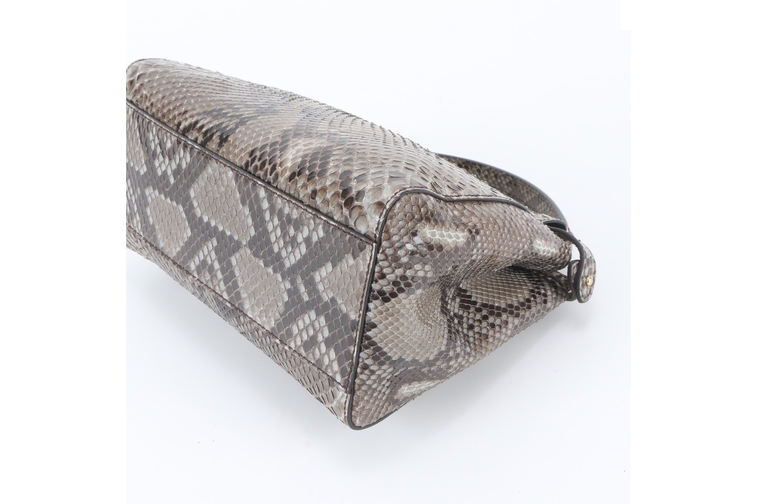 Peekaboo Python Leather Handbag — view 4