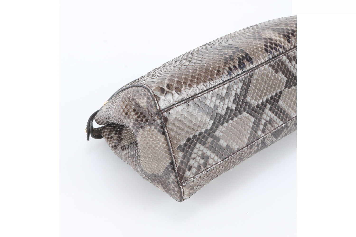Peekaboo Python Leather Handbag — view 5