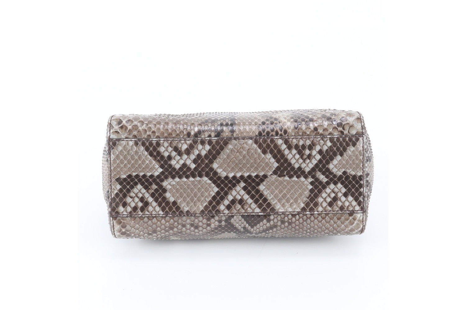 Peekaboo Python Leather Handbag — view 6
