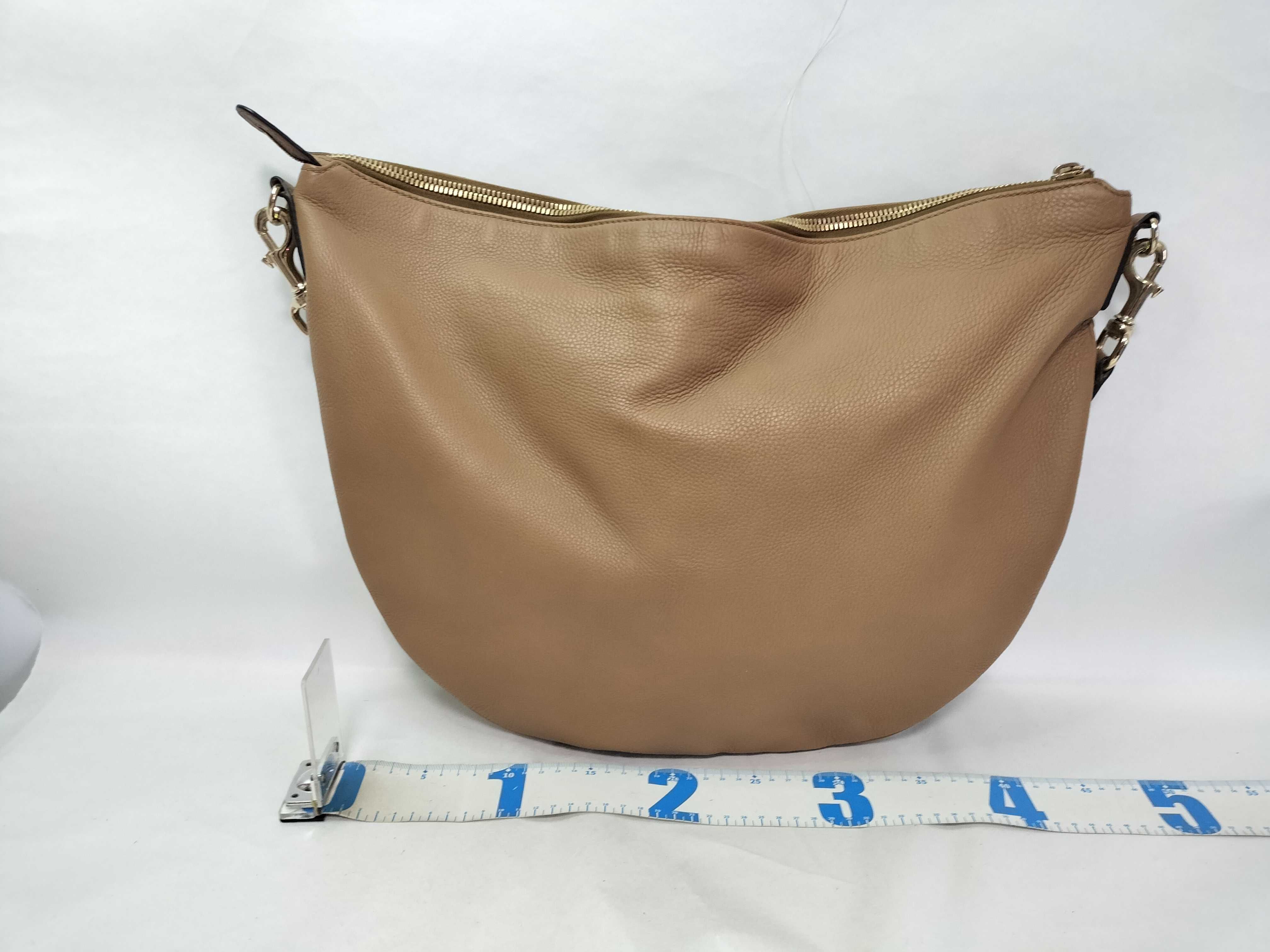 Leather Shoulder Bag (Brown) — view 2