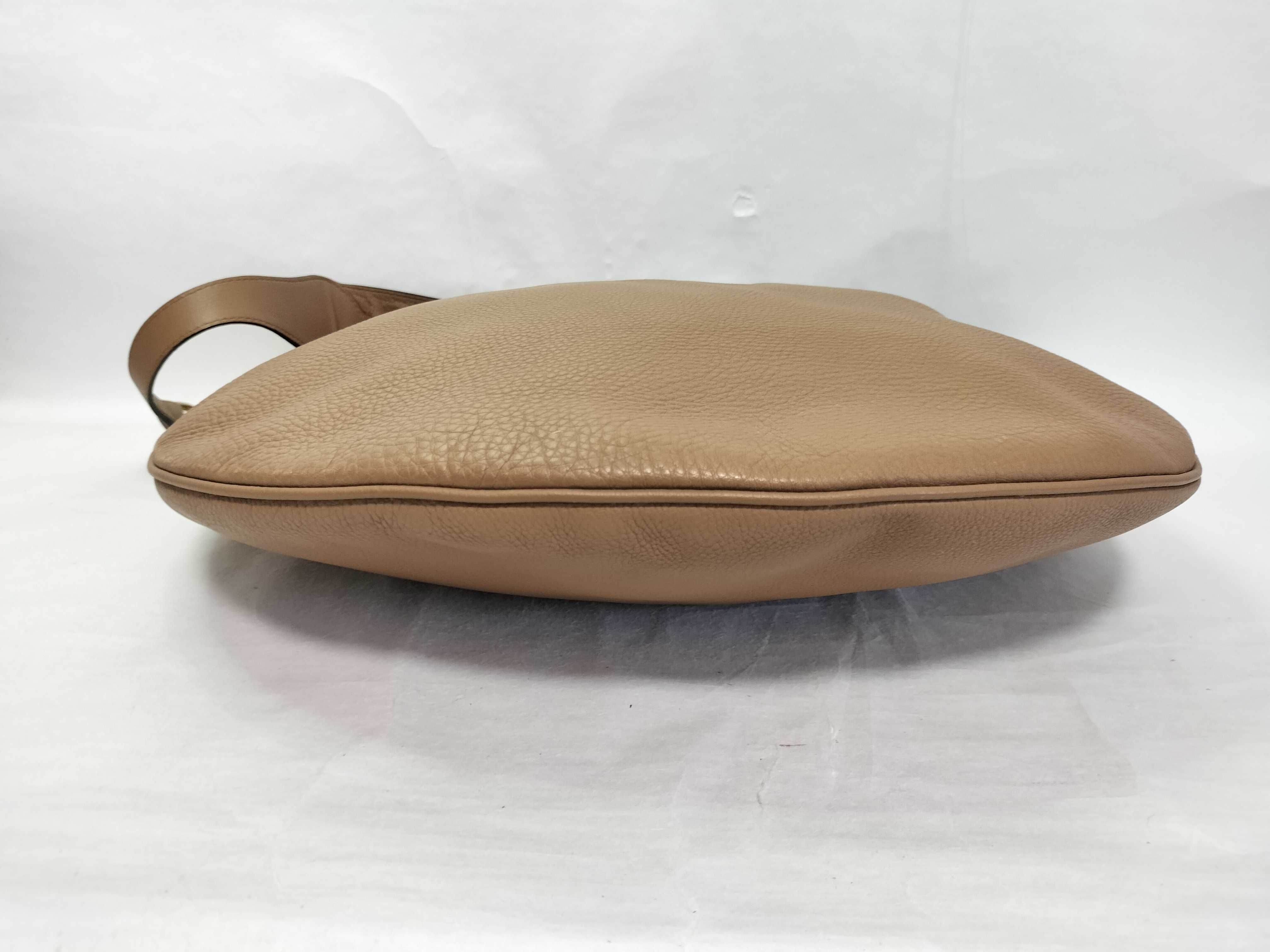 Leather Shoulder Bag (Brown) — view 8