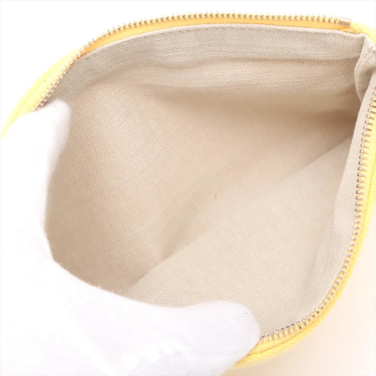 Deauville MM Canvas x Leather 2WAY Tote Bag Yellow Gold Hardware TKH8210C Random Plate — view 11