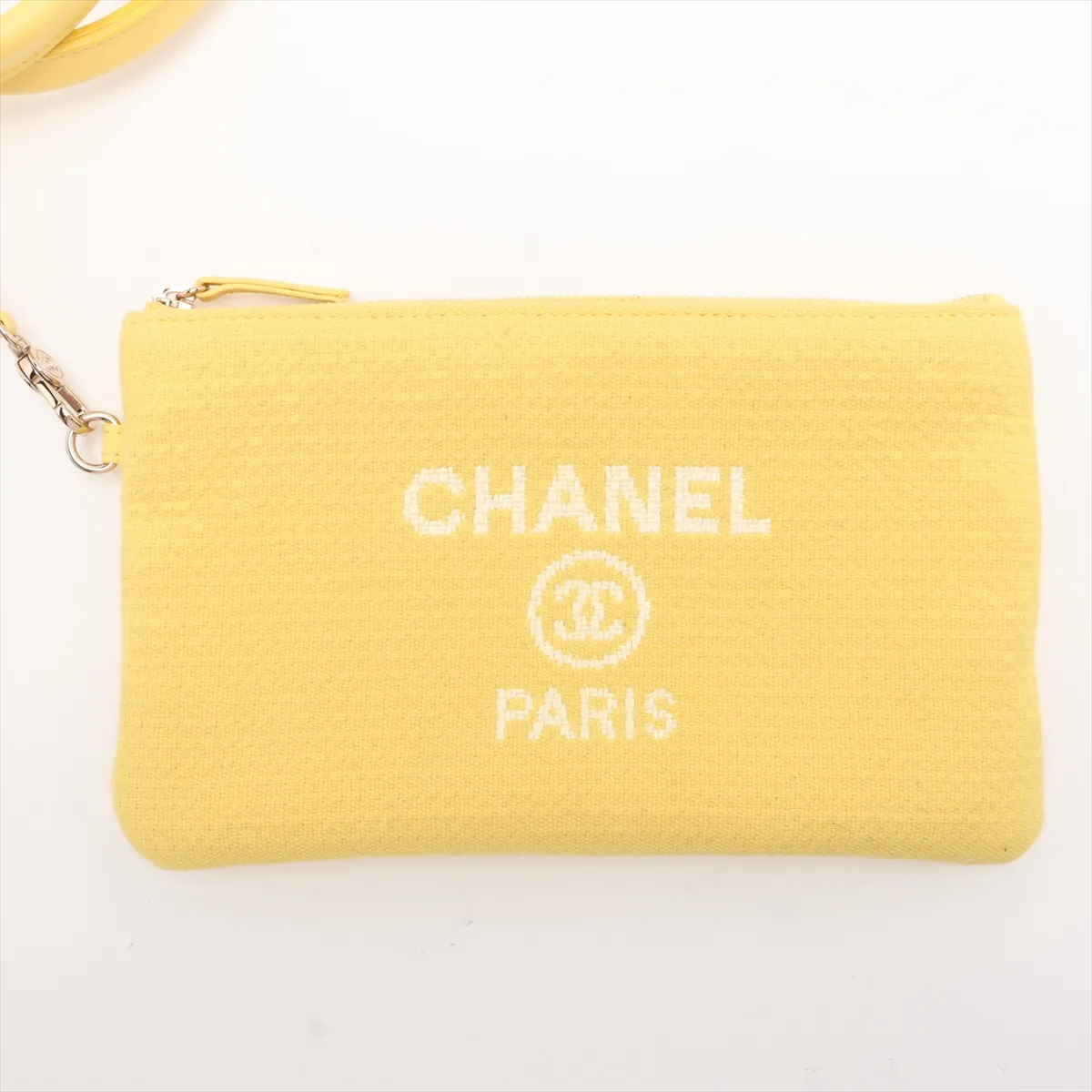 Deauville MM Canvas x Leather 2WAY Tote Bag Yellow Gold Hardware TKH8210C Random Plate — view 14