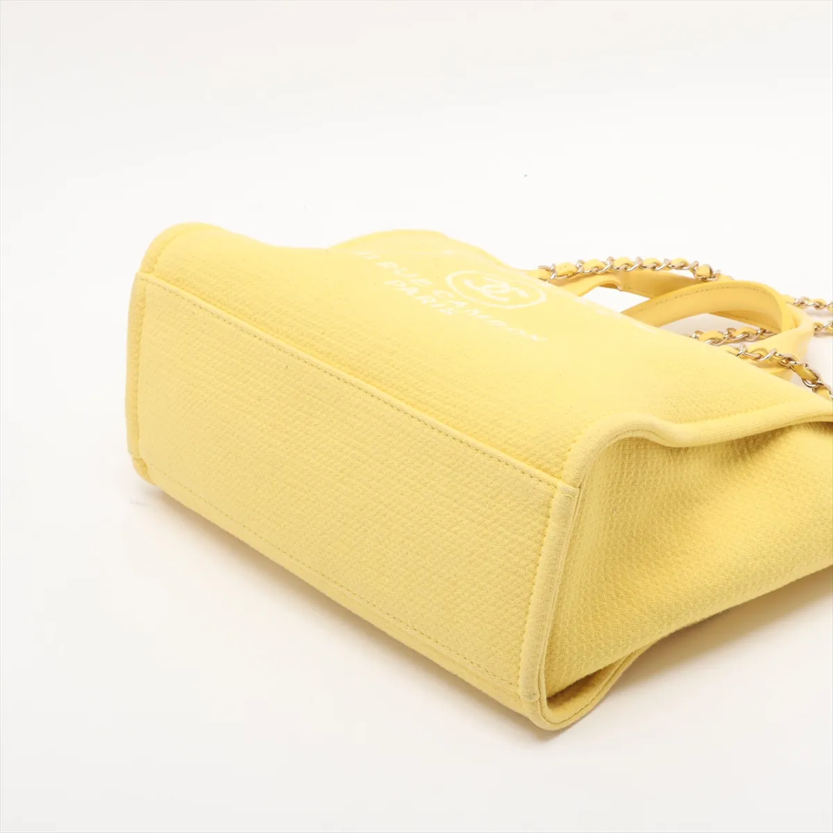 Deauville MM Canvas x Leather 2WAY Tote Bag Yellow Gold Hardware TKH8210C Random Plate — view 3