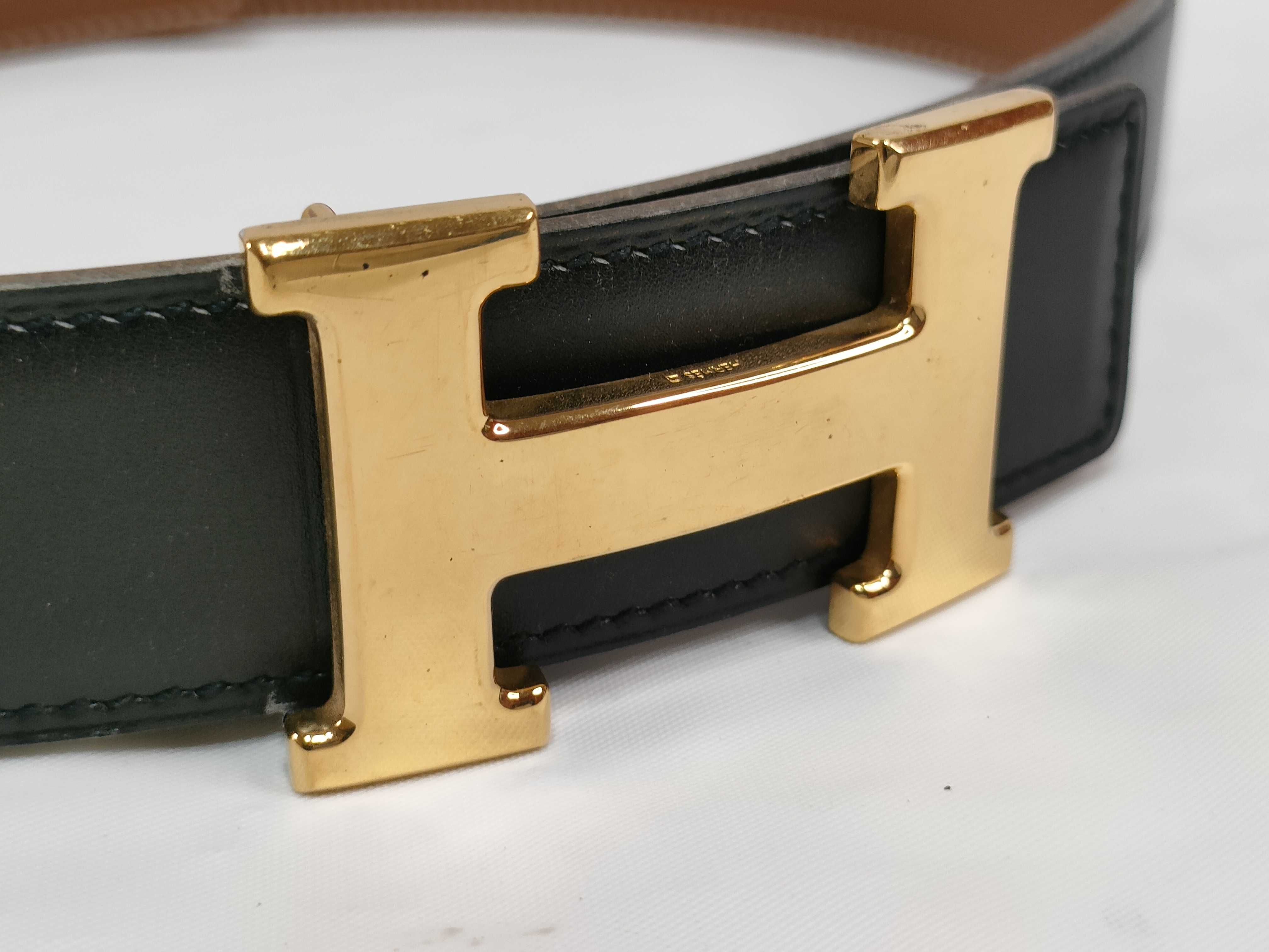 Constance belt with gold hardware and B stamp. — view 2