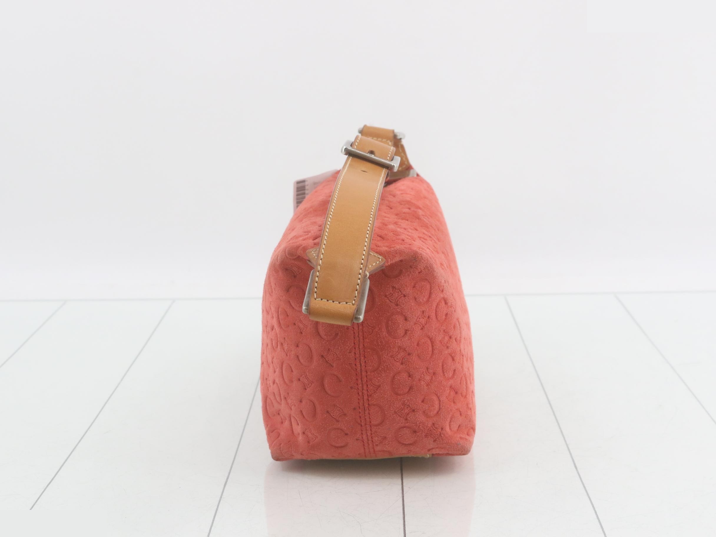 C Macadam Suede Handbag — view 3