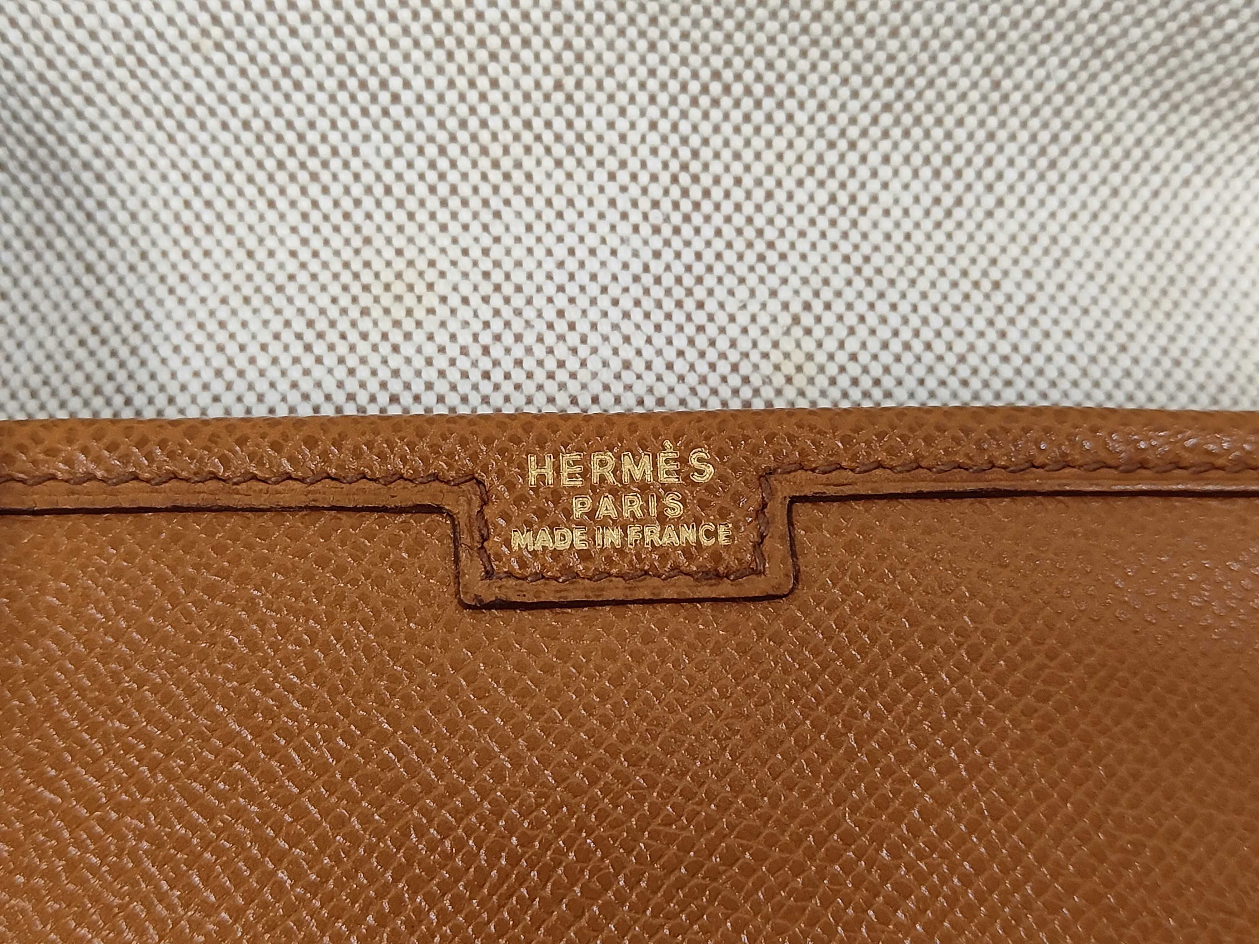 Jige PM Courchevel Gold Clutch Bag (Size S) — view 6