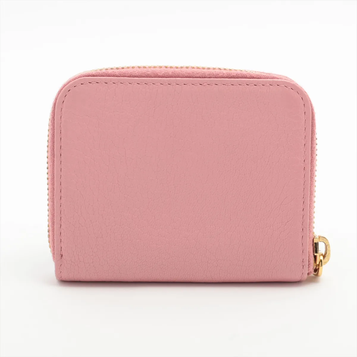 Vitello Dino Logo 5MM268 Leather Coin Case Pink — view 2