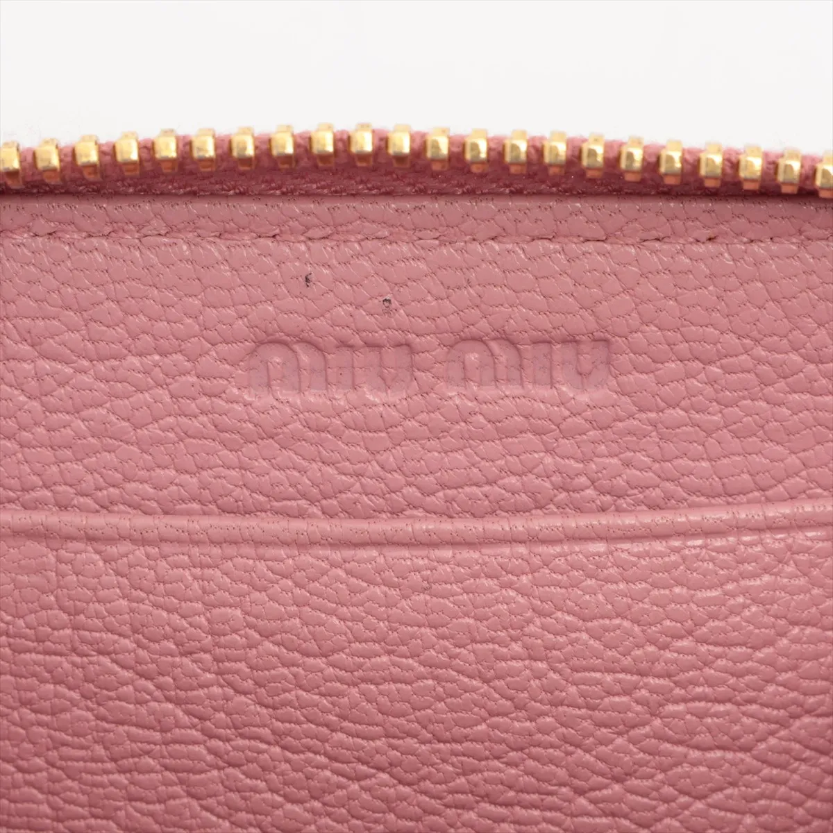 Vitello Dino Logo 5MM268 Leather Coin Case Pink — view 4