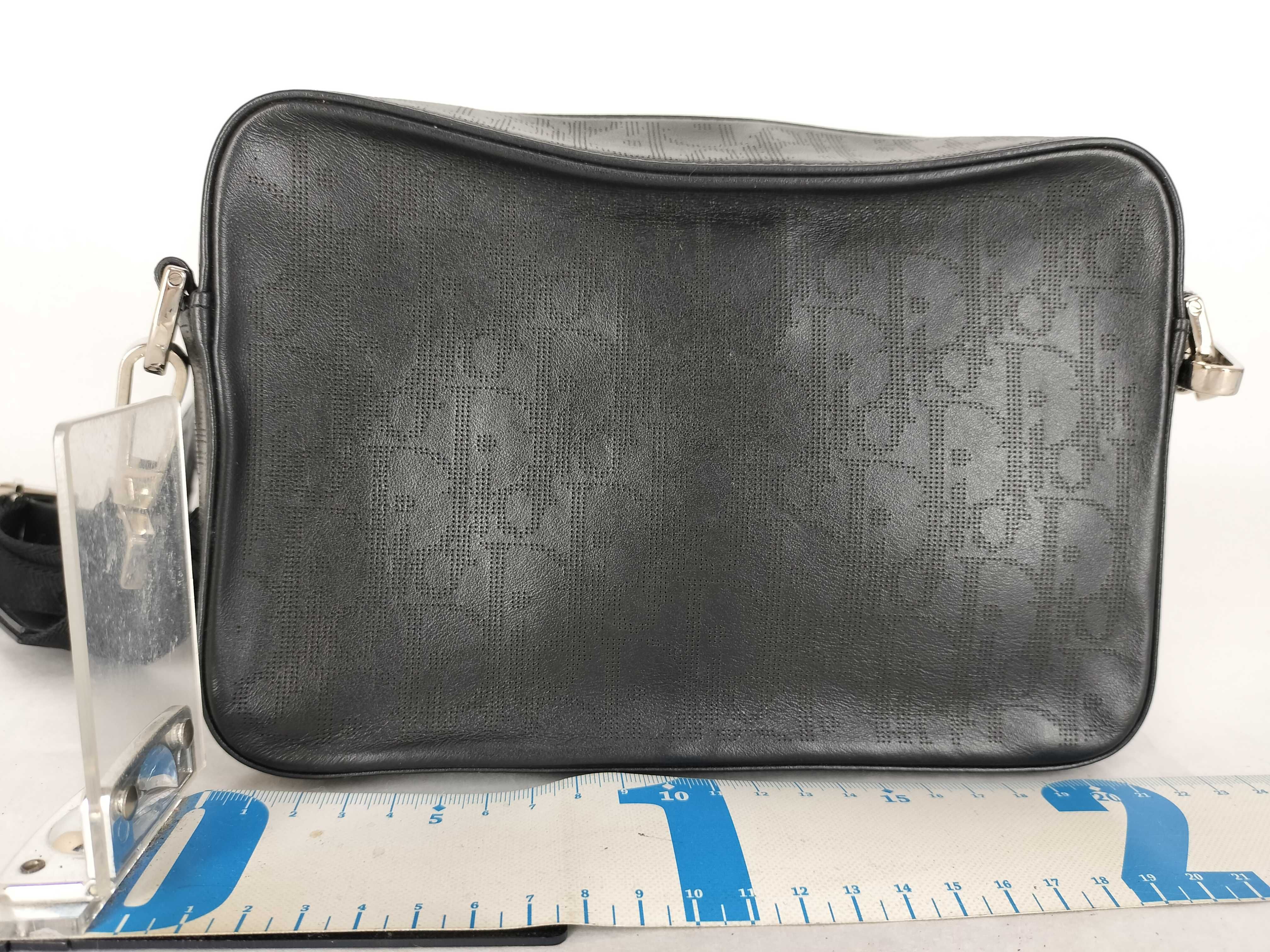 Trotter Christian Dior Safari Oblique Shoulder Bag Black Shoulder Bag — view 2