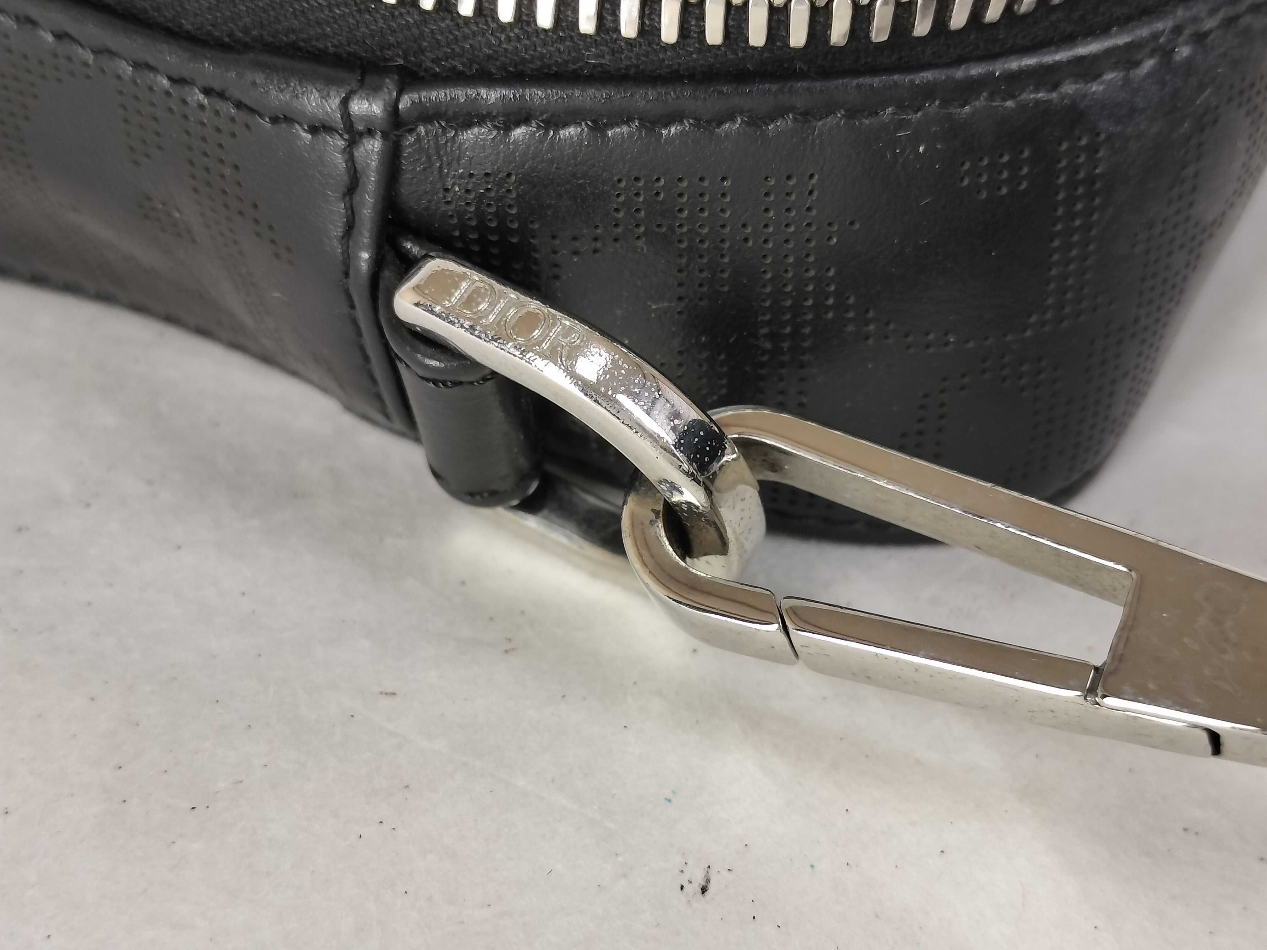 Trotter Christian Dior Safari Oblique Shoulder Bag Black Shoulder Bag — view 5