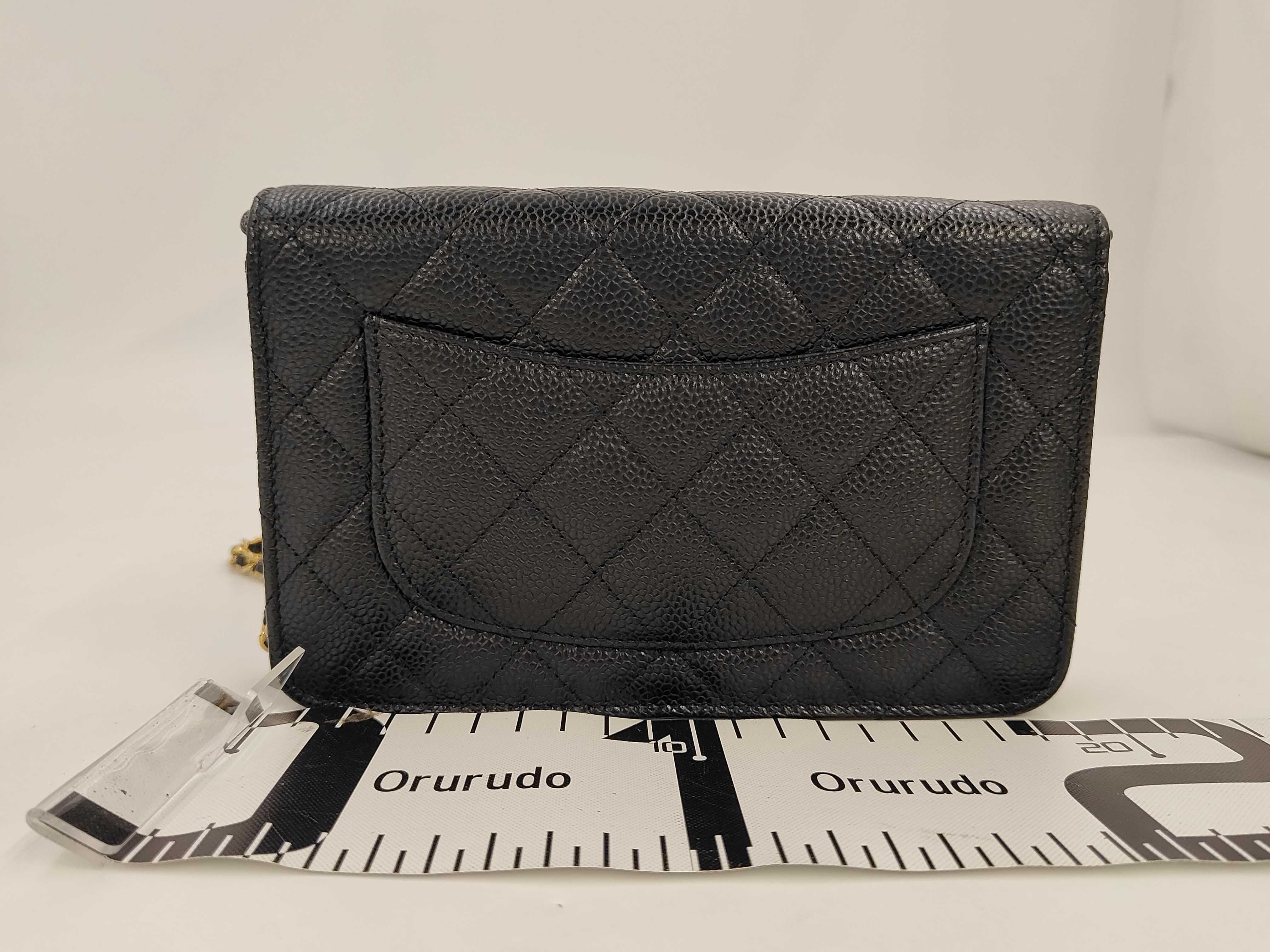 woc chain bag black gold button shoulder bag — view 2