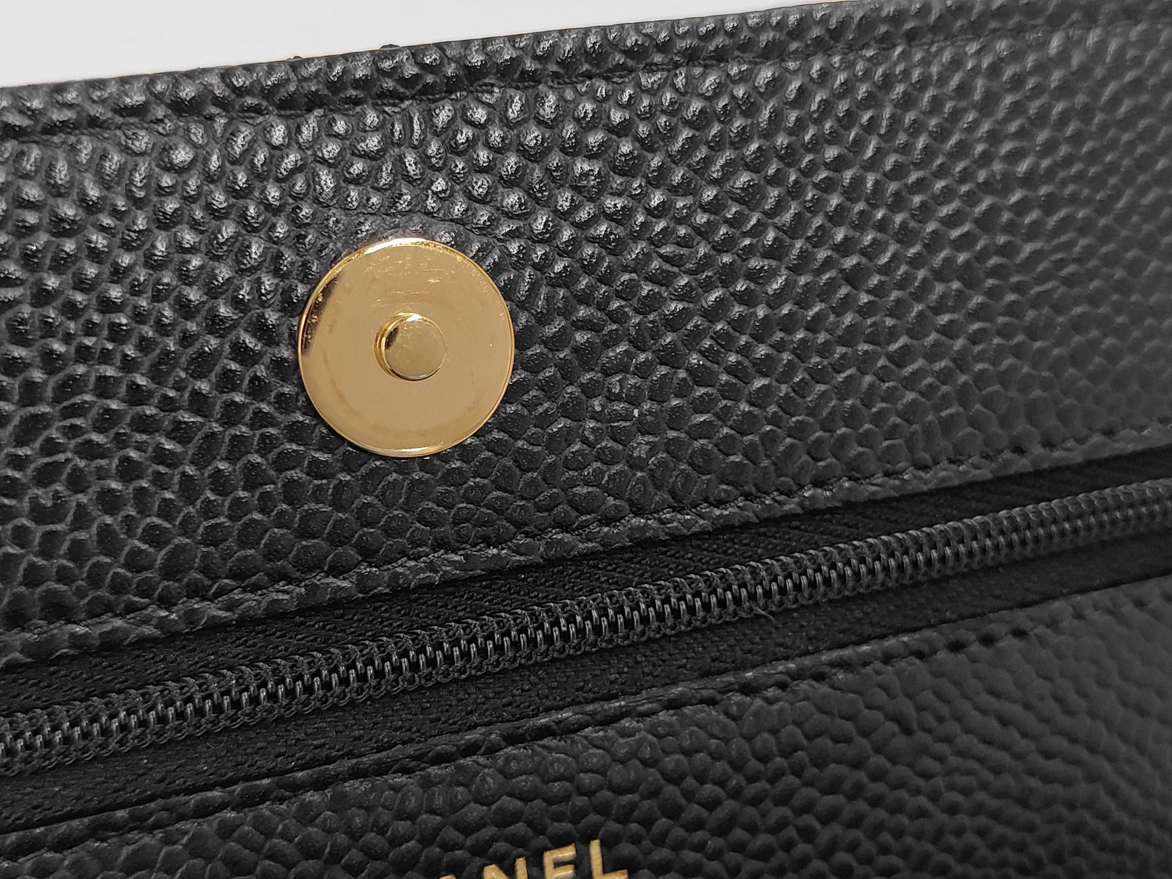woc chain bag black gold button shoulder bag — view 12