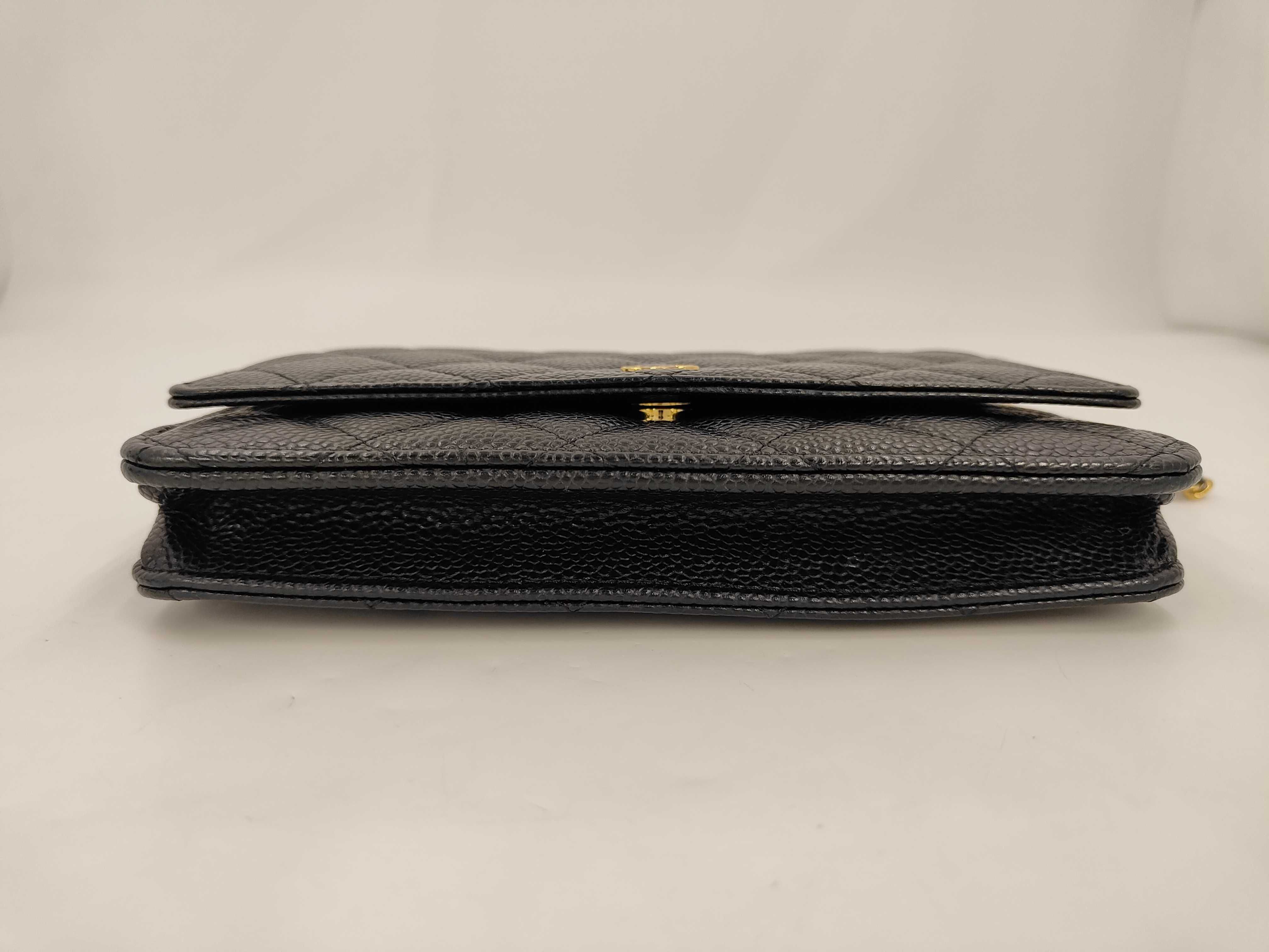 woc chain bag black gold button shoulder bag — view 3