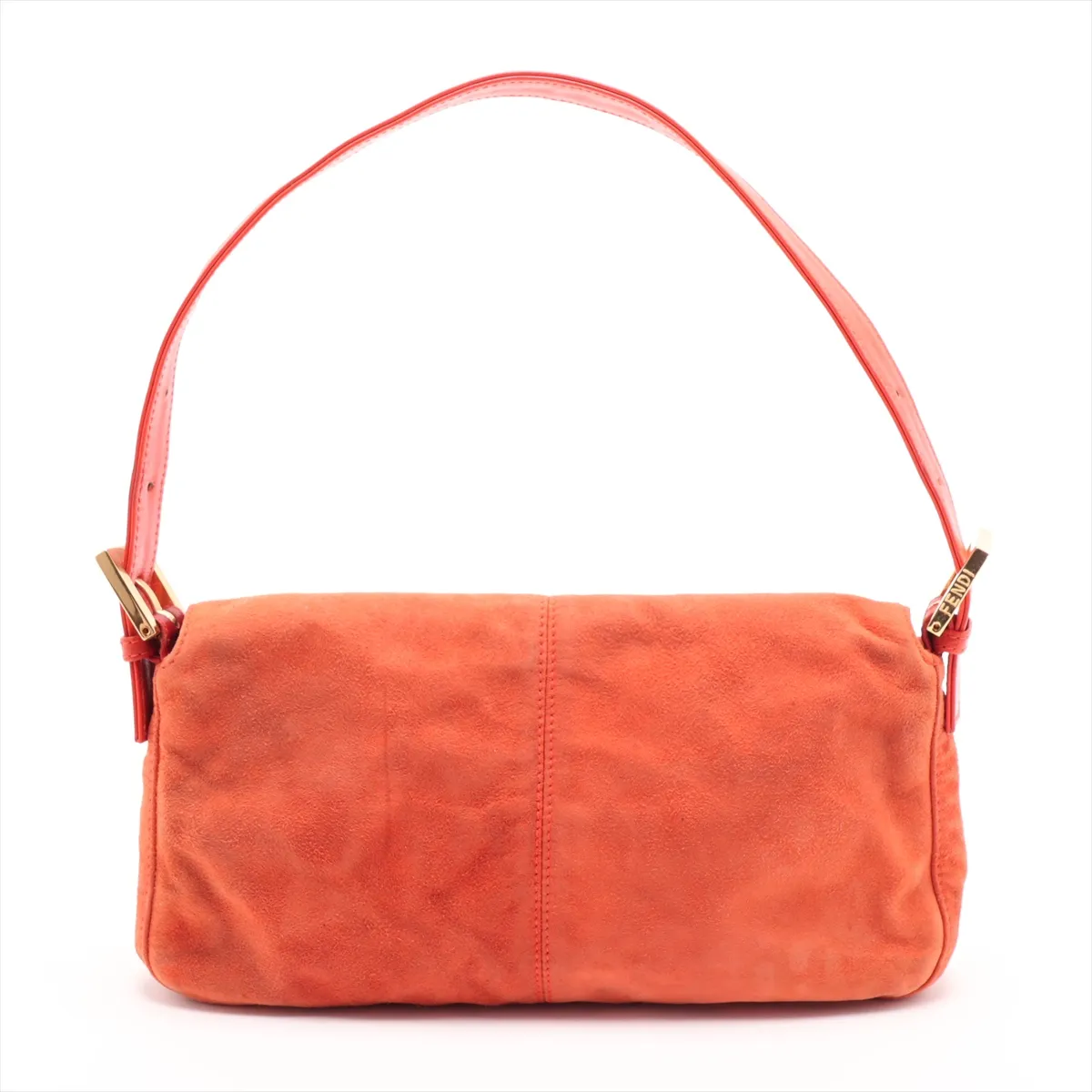 Mamma Bucket 26424 Suede x Leather Shoulder Bag Orange — view 2