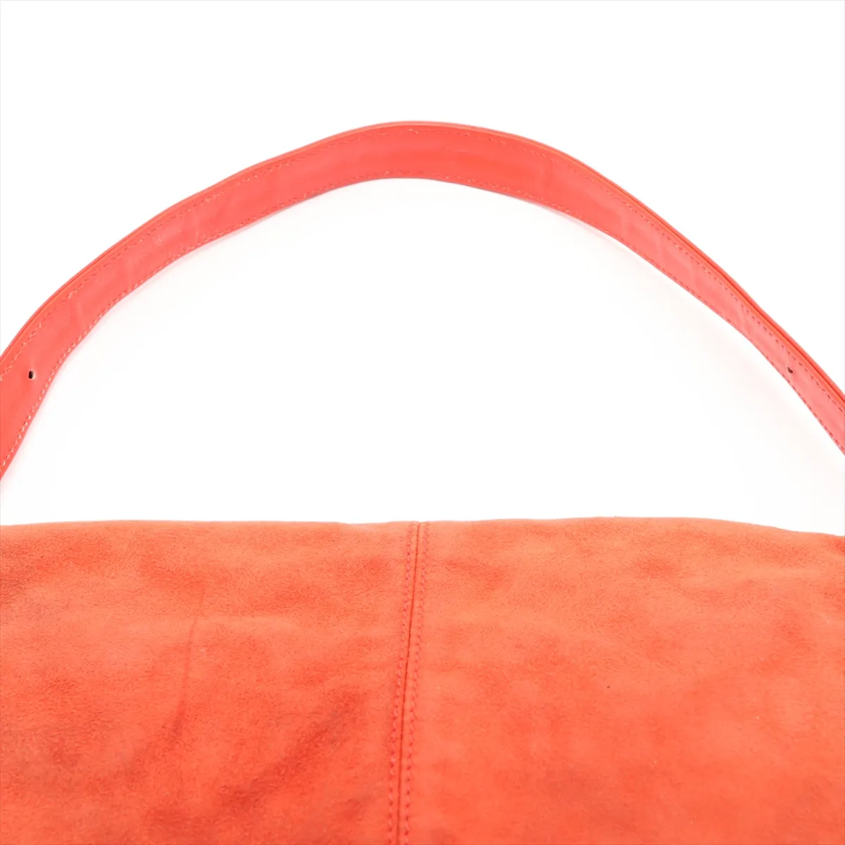 Mamma Bucket 26424 Suede x Leather Shoulder Bag Orange — view 6
