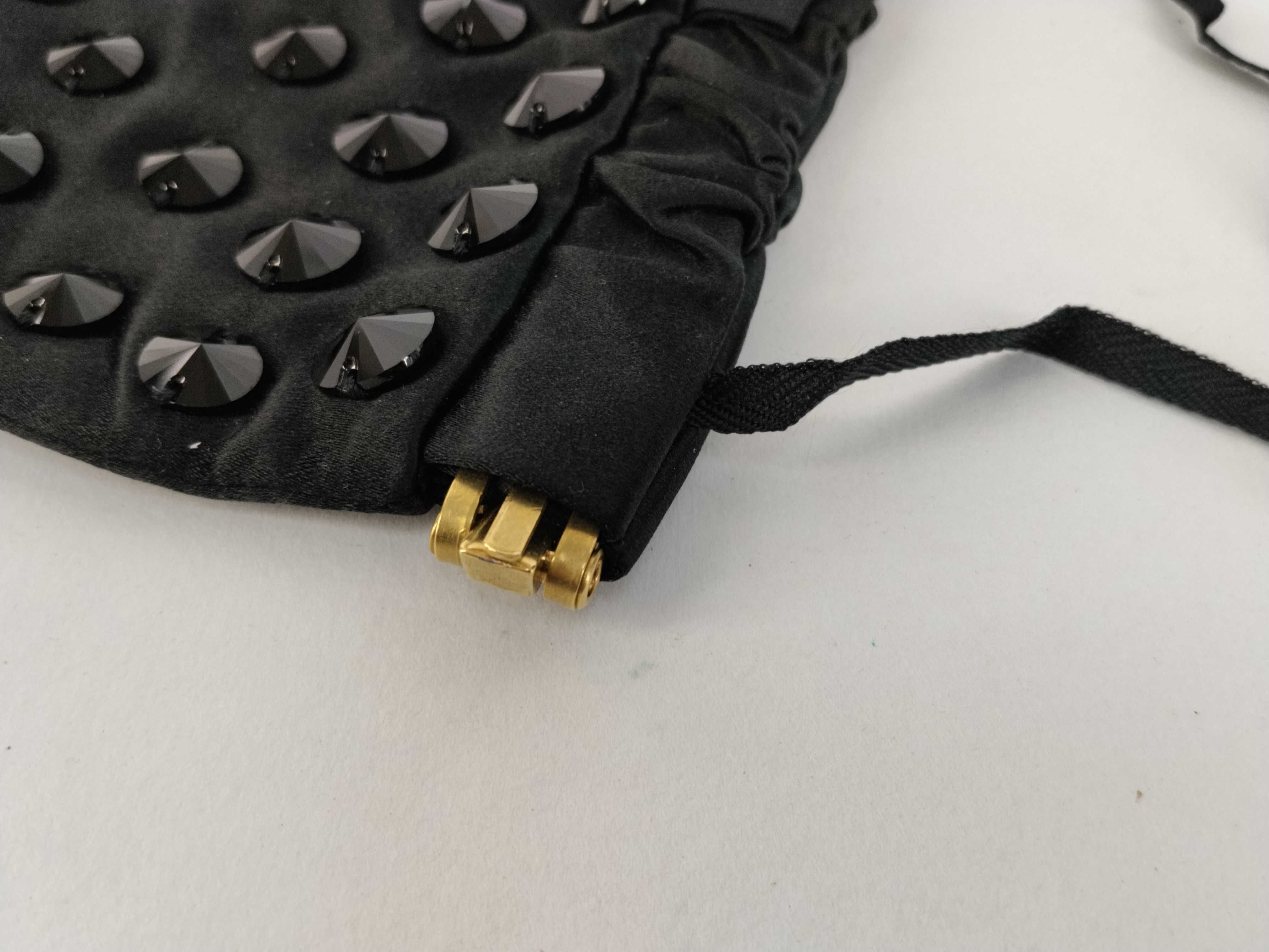 Satin Studded Shoulder Bag — view 5