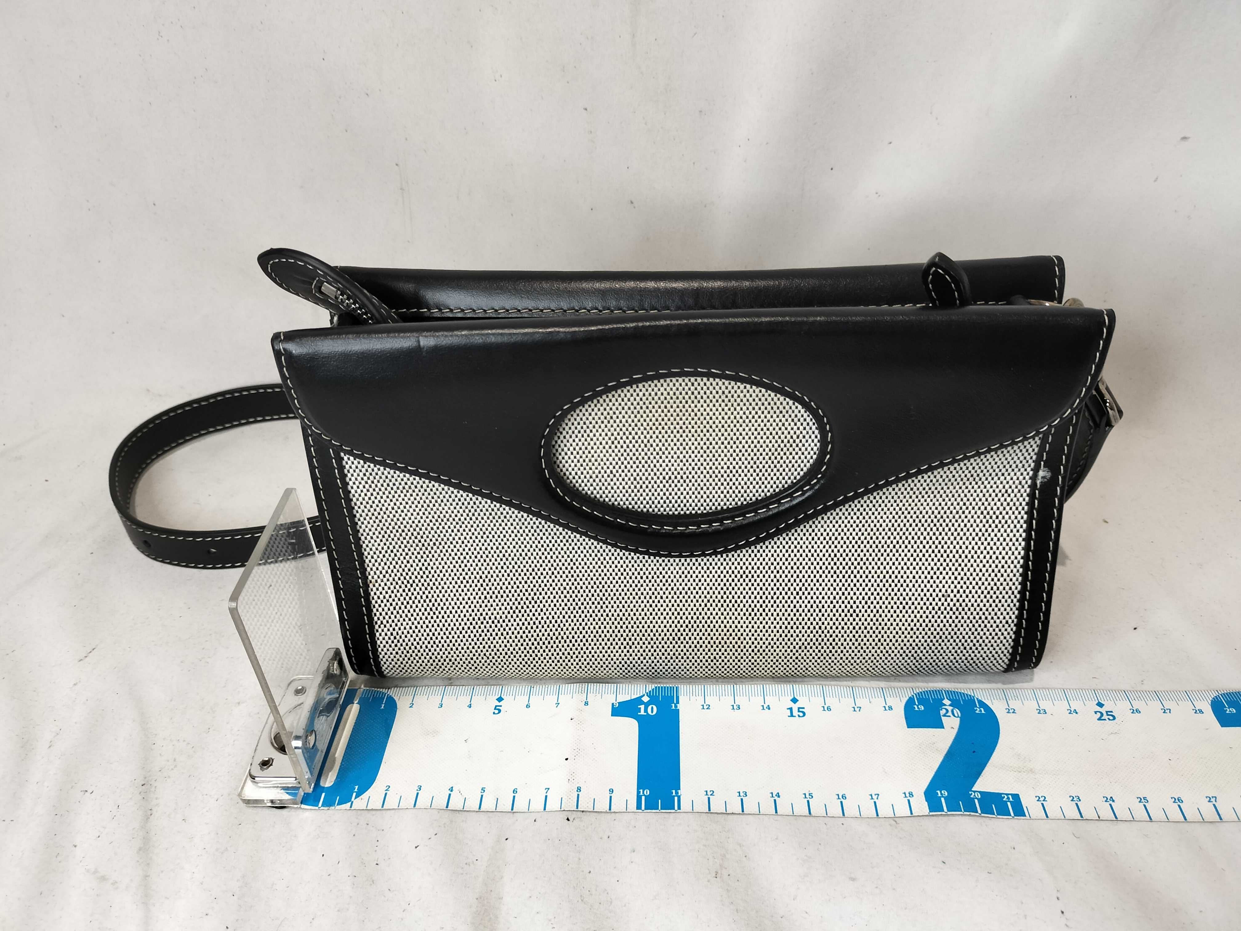Horseferry Leather Canvas Shoulder Bag — view 3