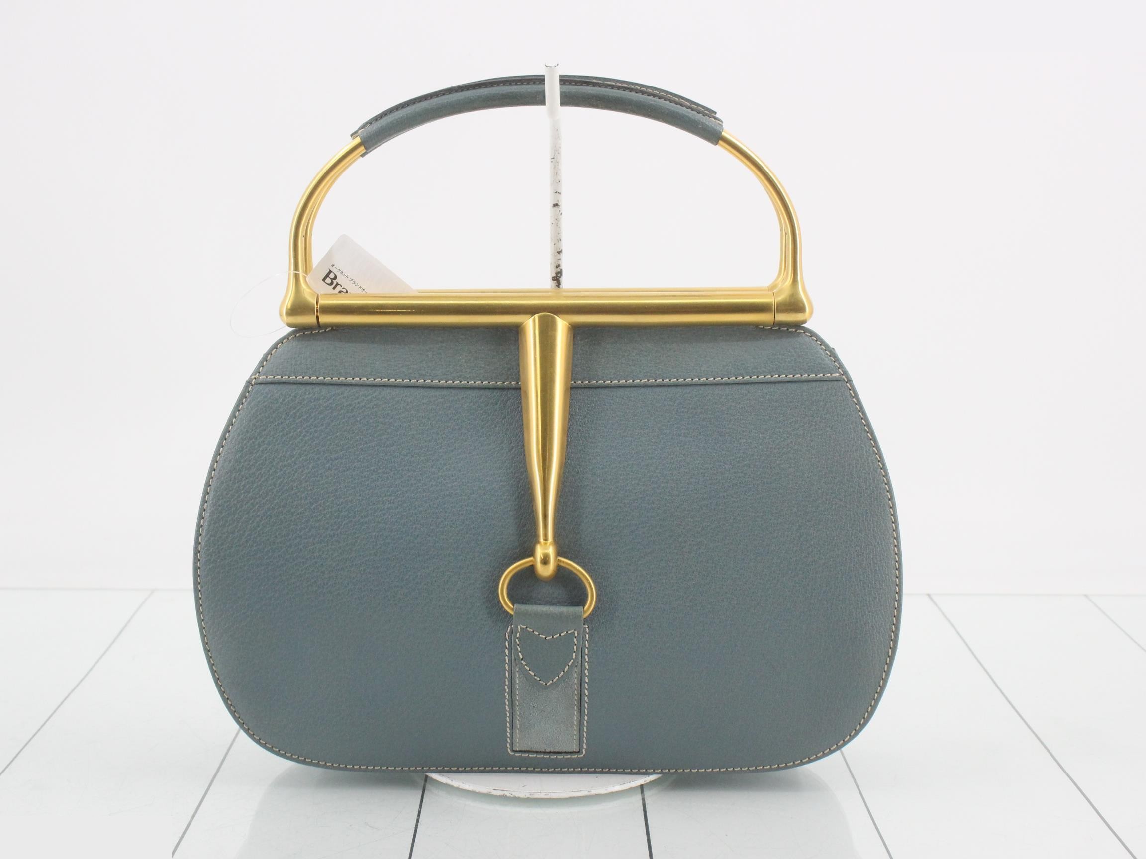 Horsebit Leather Handbag