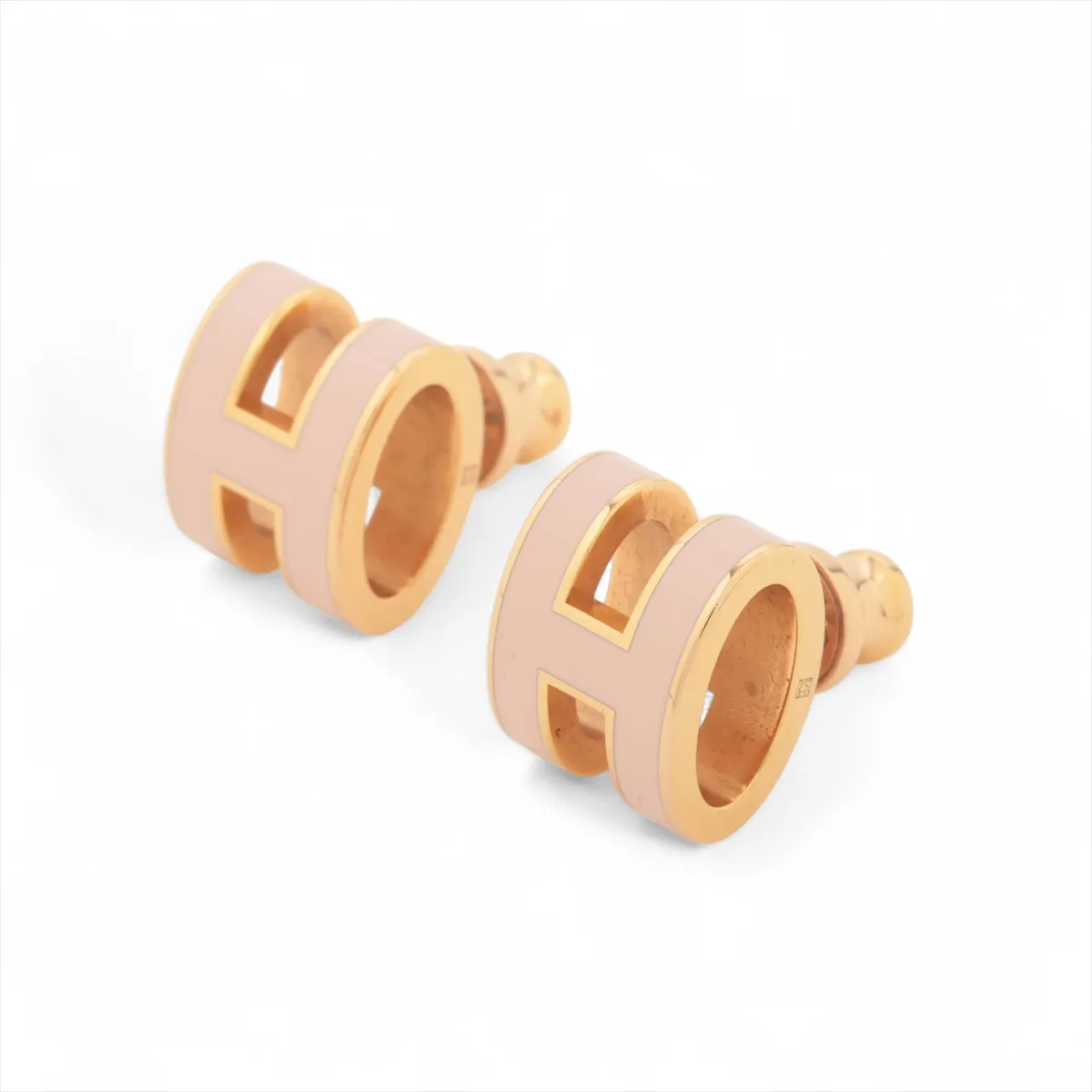 Pop H GD0251 Earrings (Pair) GP Pink x Gold. Shows