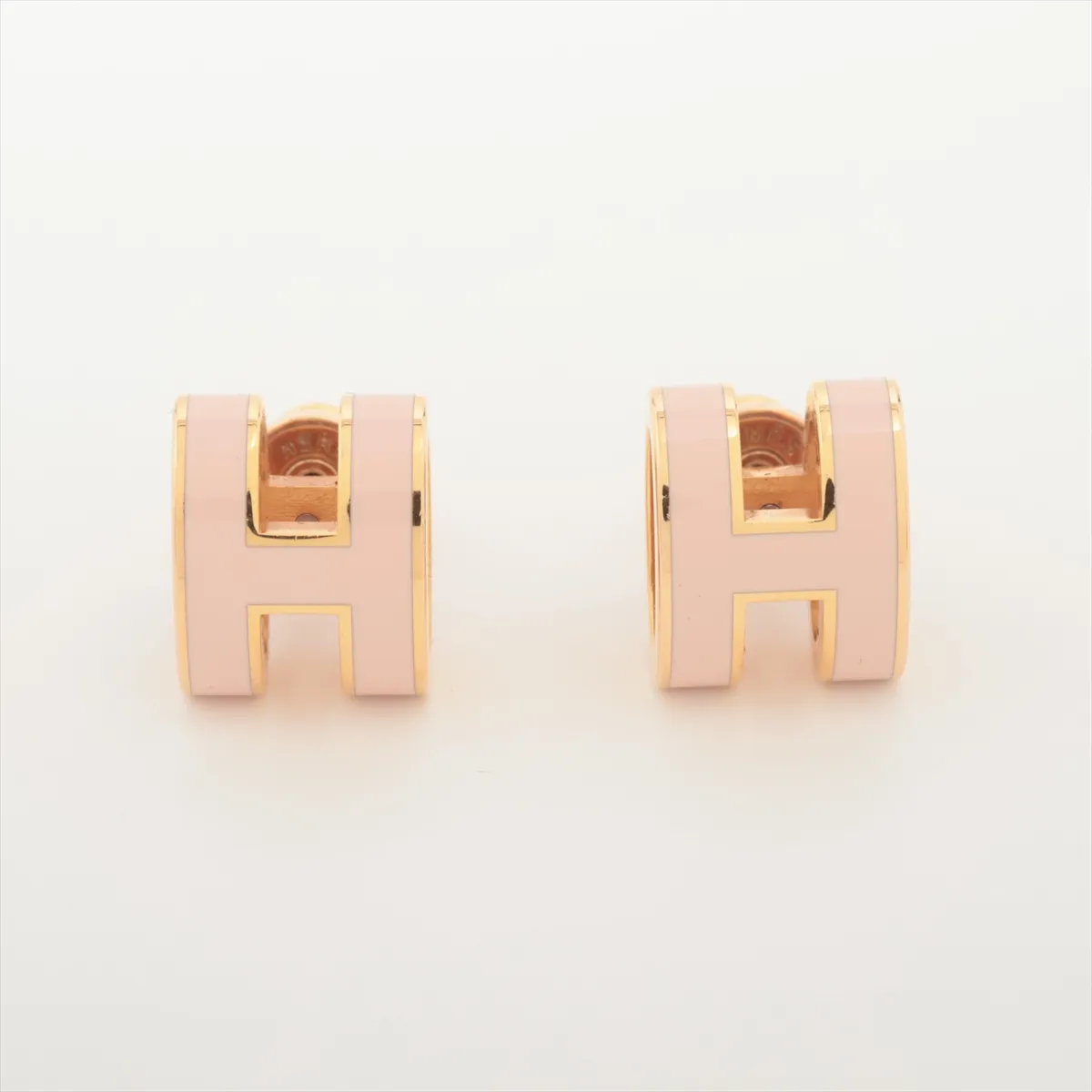 Pop H GD0251 Earrings (Pair) GP Pink x Gold. Shows — view 2