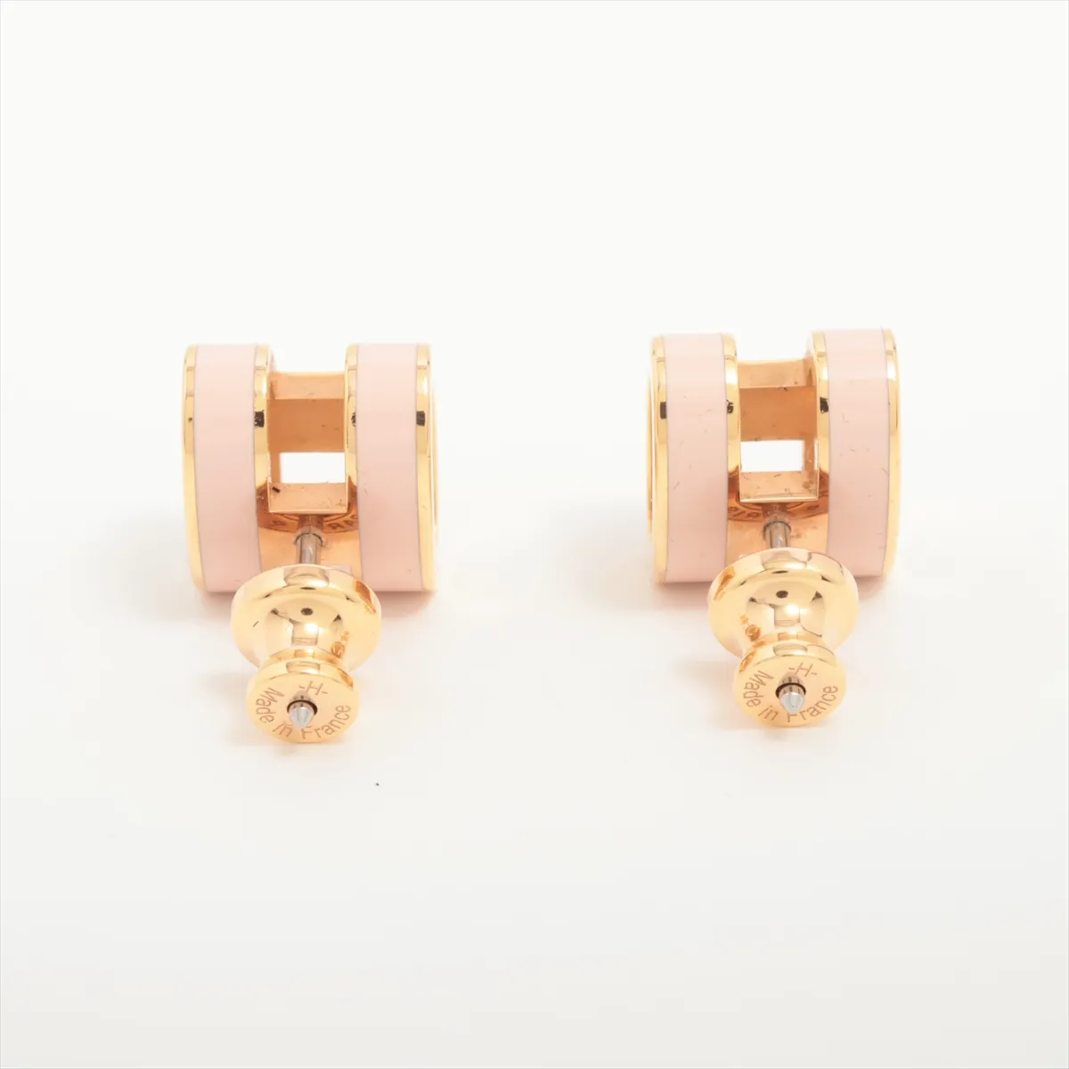 Pop H GD0251 Earrings (Pair) GP Pink x Gold. Shows — view 3